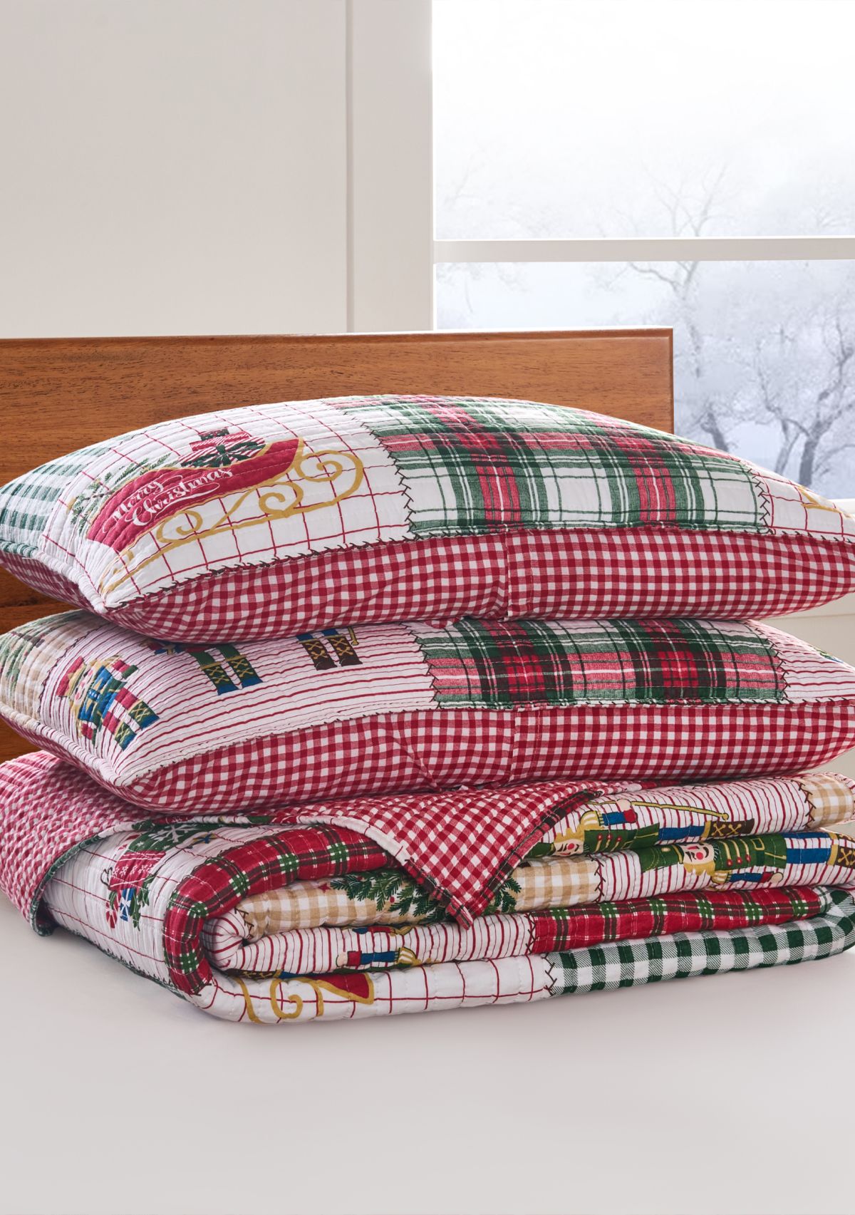 Nutcracker Patch Quilt Set 