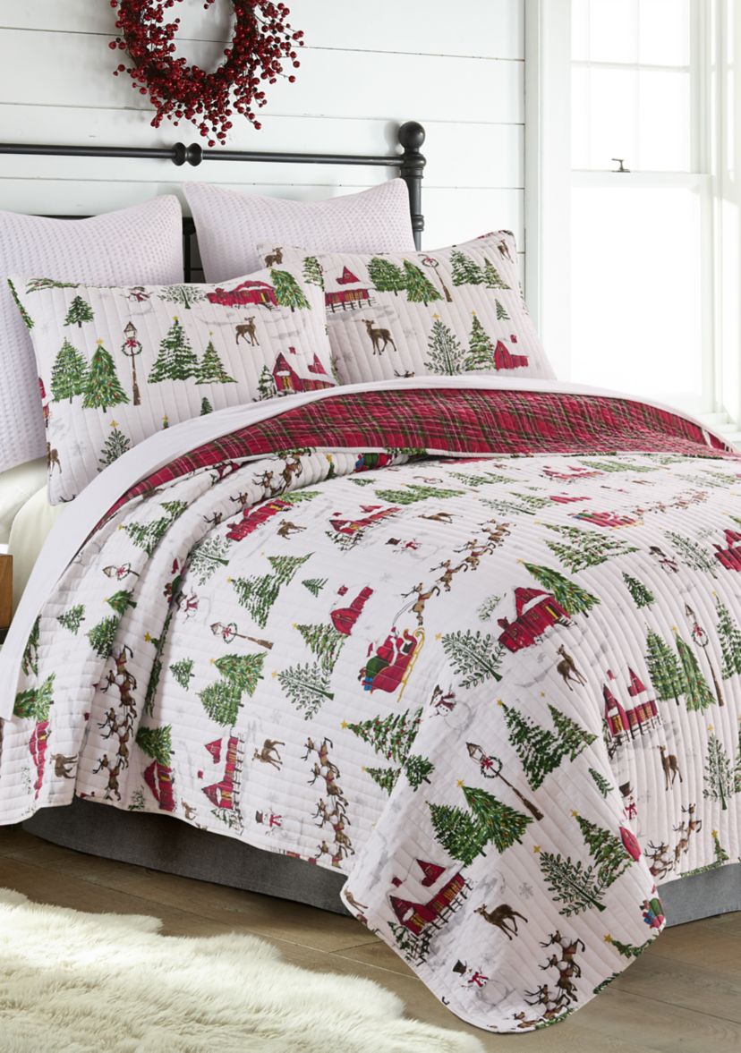 Santas Sleigh Ride Quilt Set