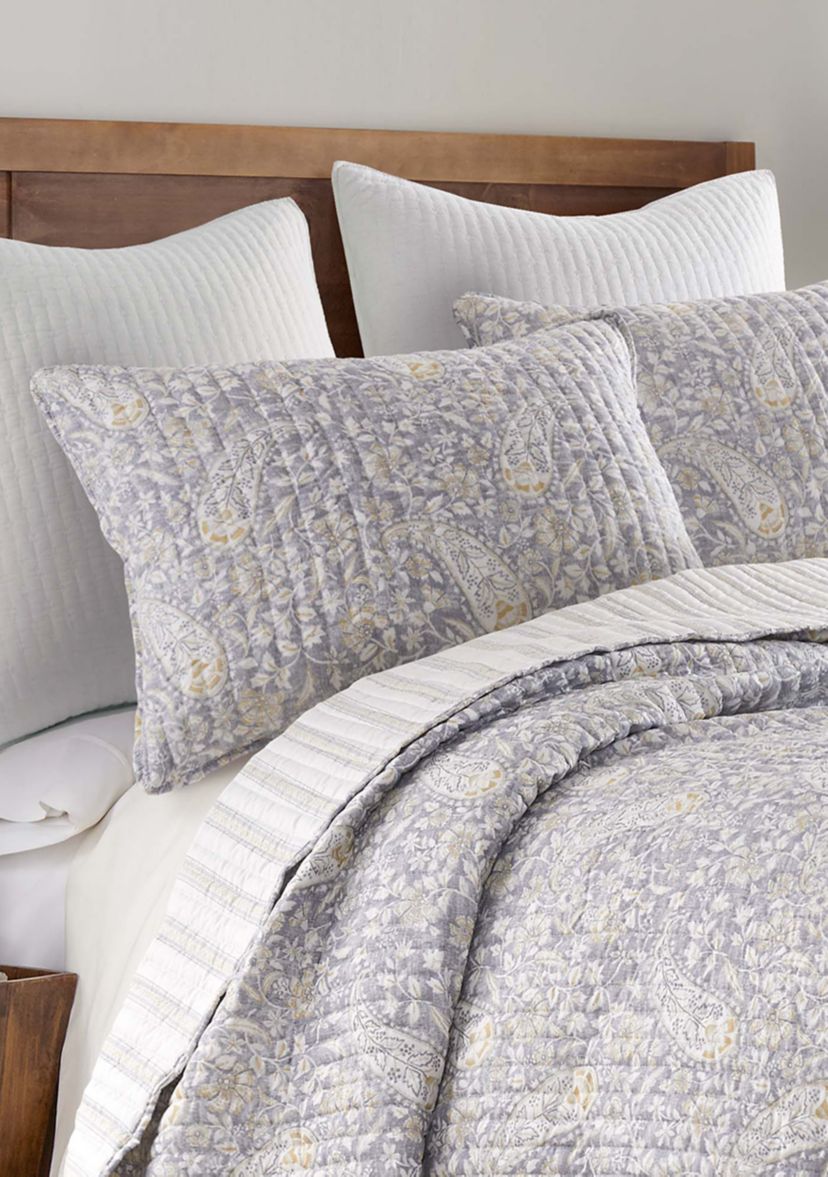Emma Paisley Reversible Quilt Set