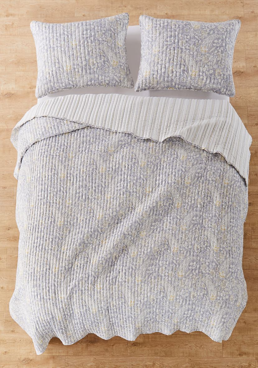 Emma Paisley Reversible Quilt Set