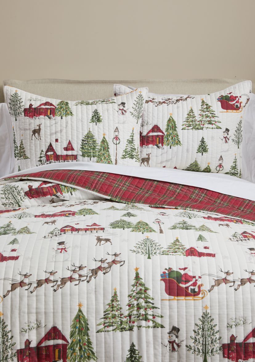 Santas Sleigh Ride Quilt Set