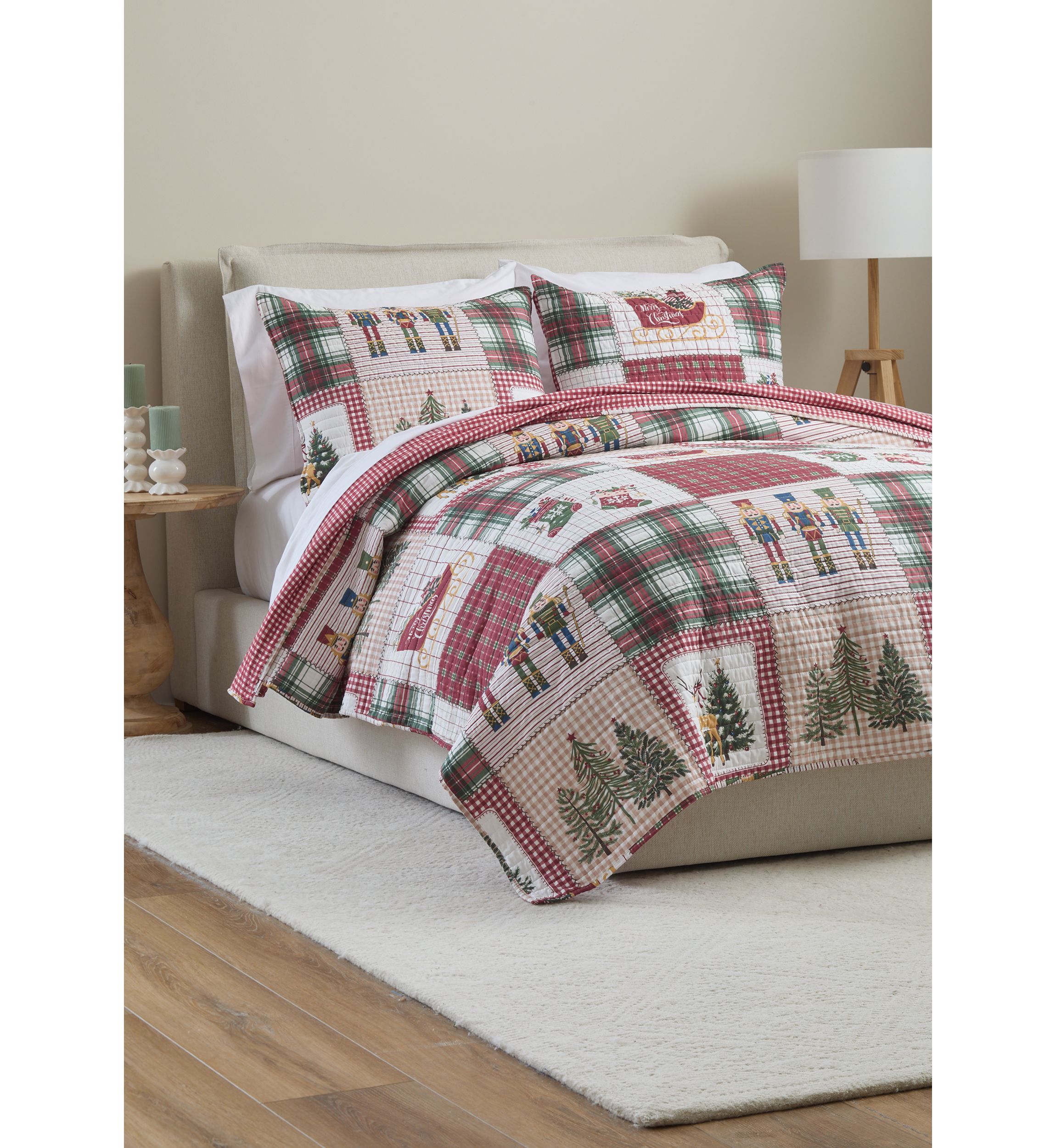 Nutcracker Patch Quilt Set 