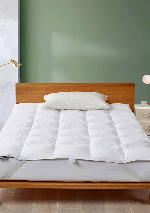 Serta® White Goose Feather and Down Fiber Featherbed