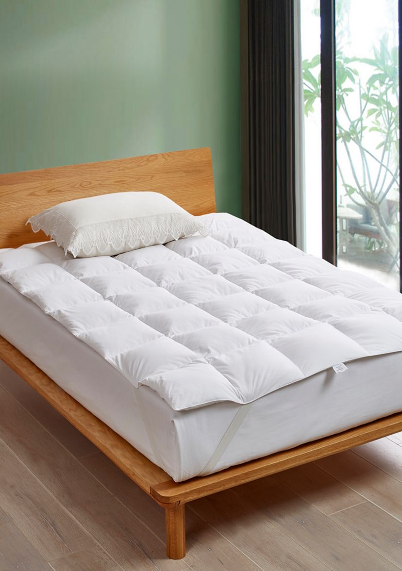 White Goose Feather and Down Fiber Featherbed