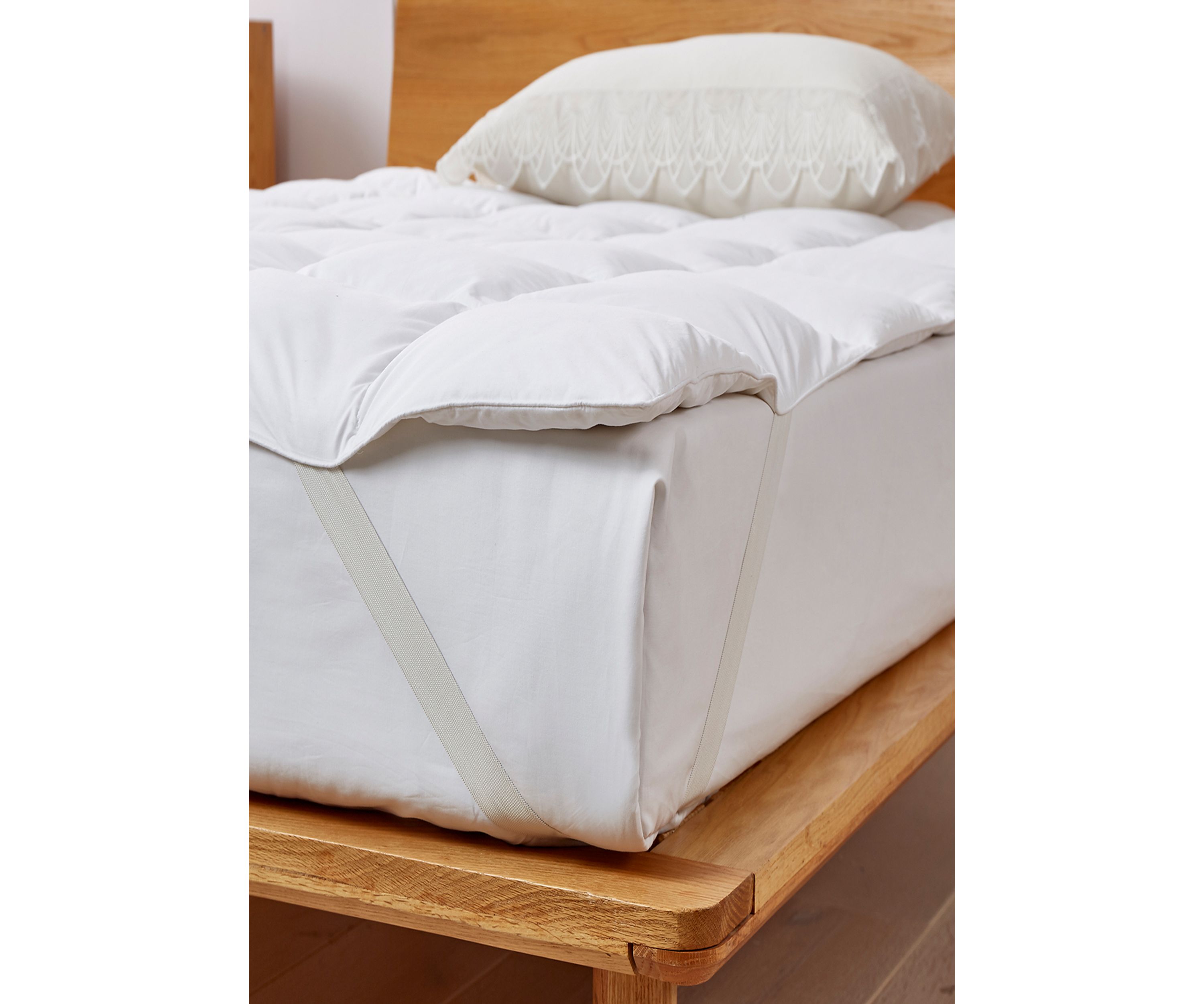 White Goose Feather and Down Fiber Featherbed