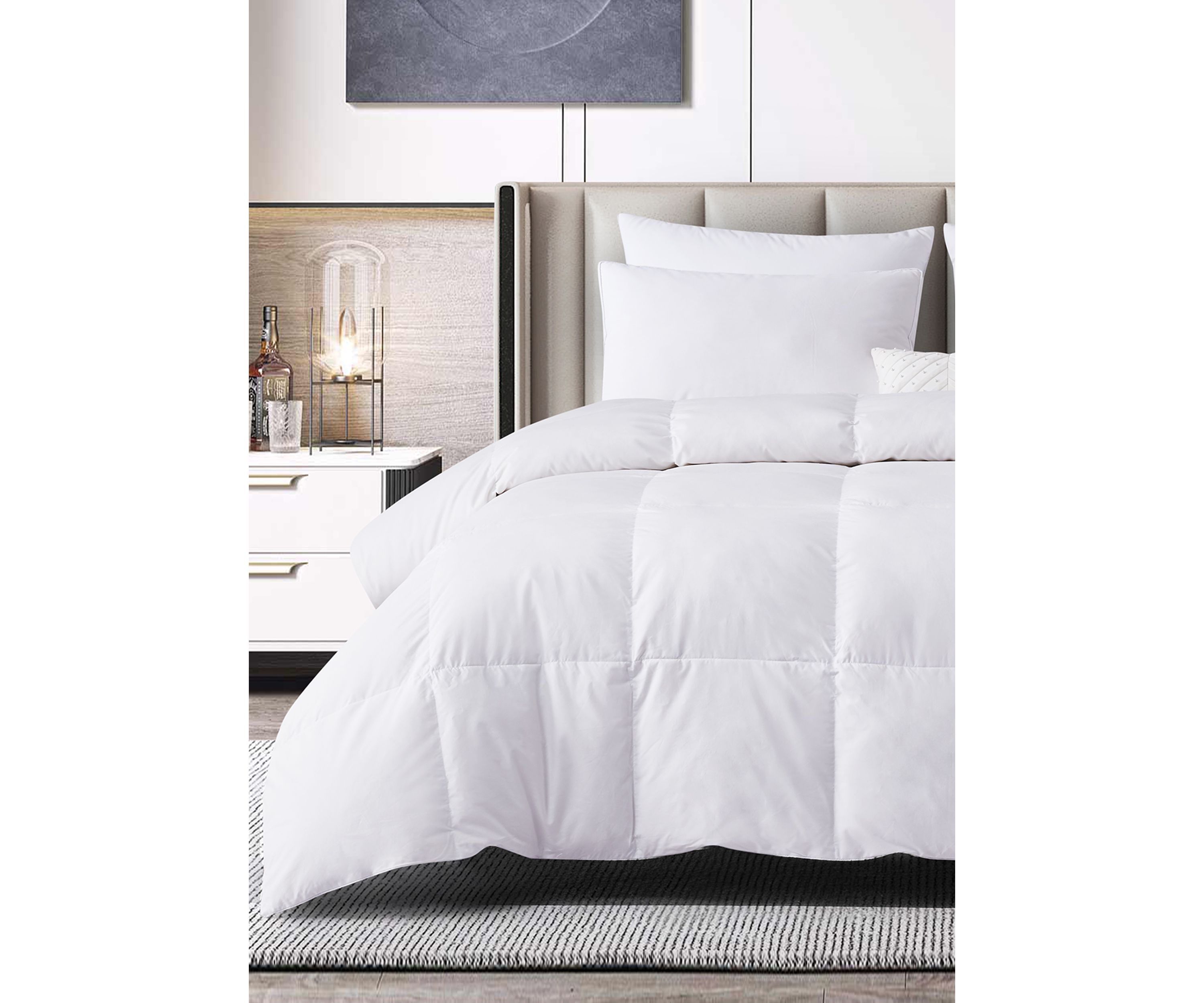 Tencel®/Cotton Blend 90/10 Feather/Down Fiber Comforter - All Seasons