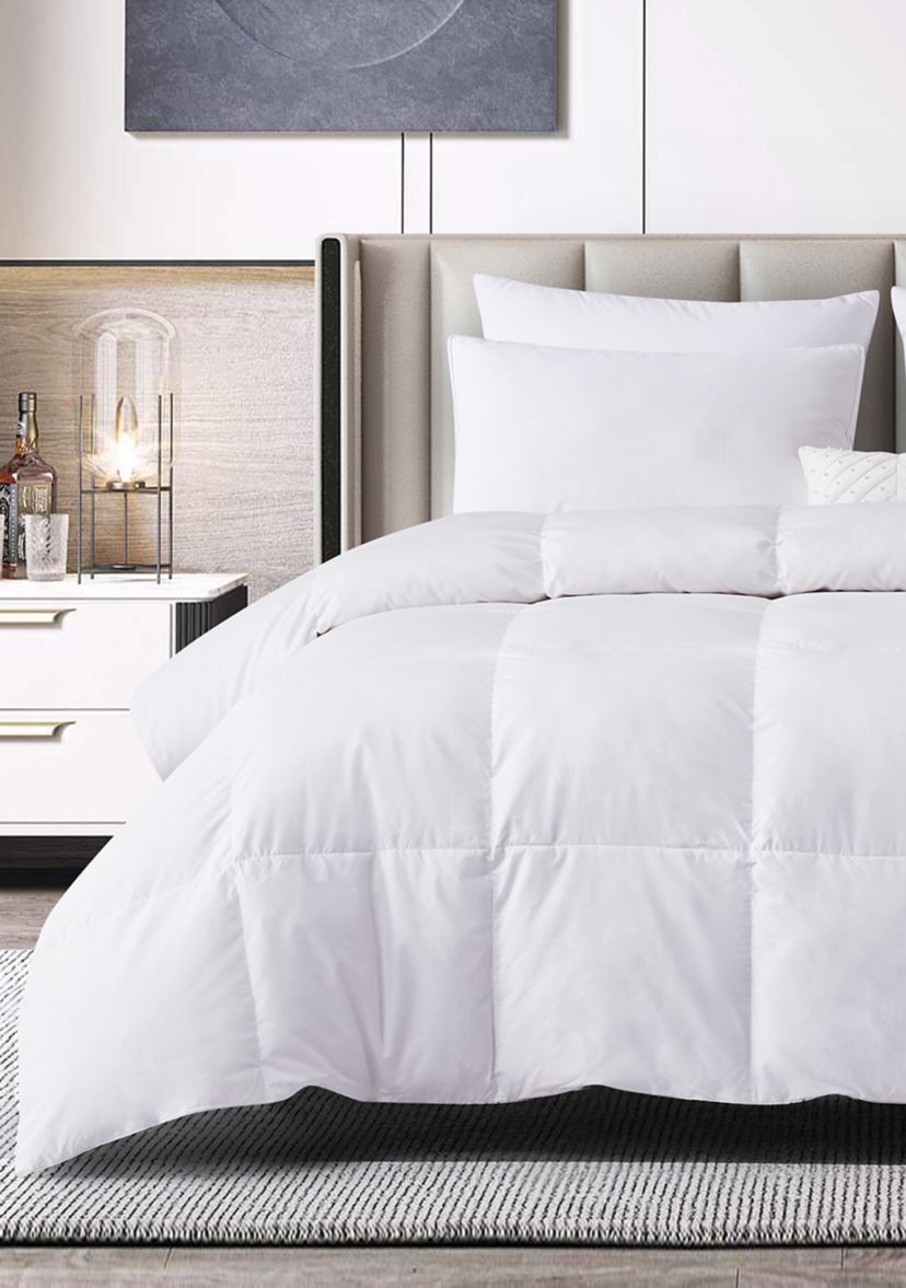 Tencel®/Cotton Blend 90/10 Feather/Down Fiber Comforter - All Seasons