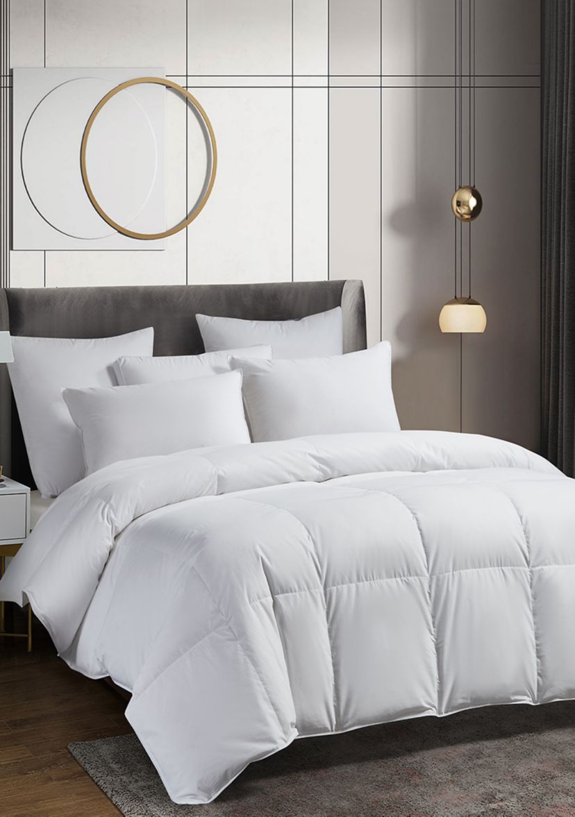 300 Thread Count Sateen Cotton European Down Comforter - All Seasons