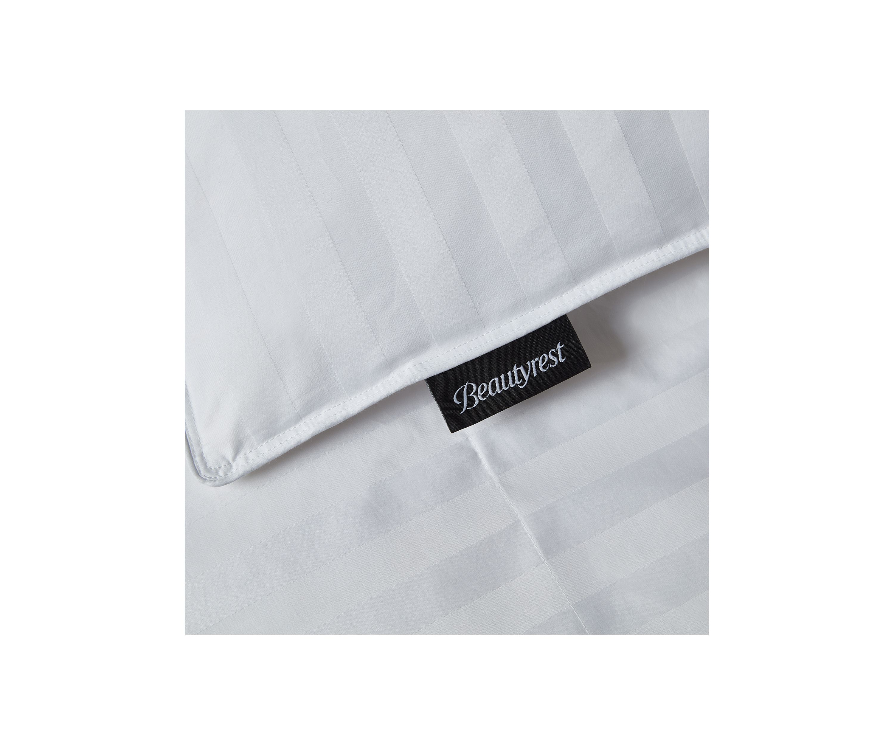 500 Thread Count Damask Stripe US Grown Cotton Hungarian Goose Down Comforter - All Seasons