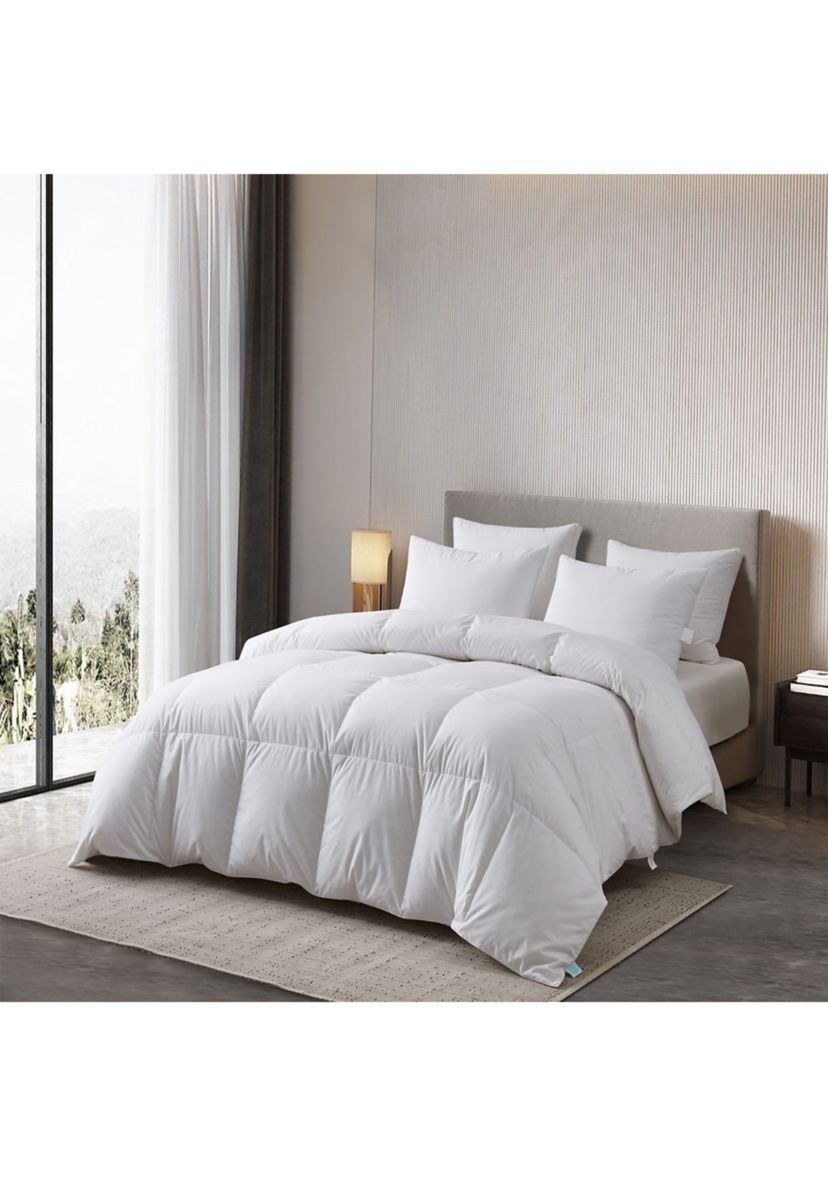 Tencel/Cotton Blend Hungarian Goose Down Comforter - All Seasons