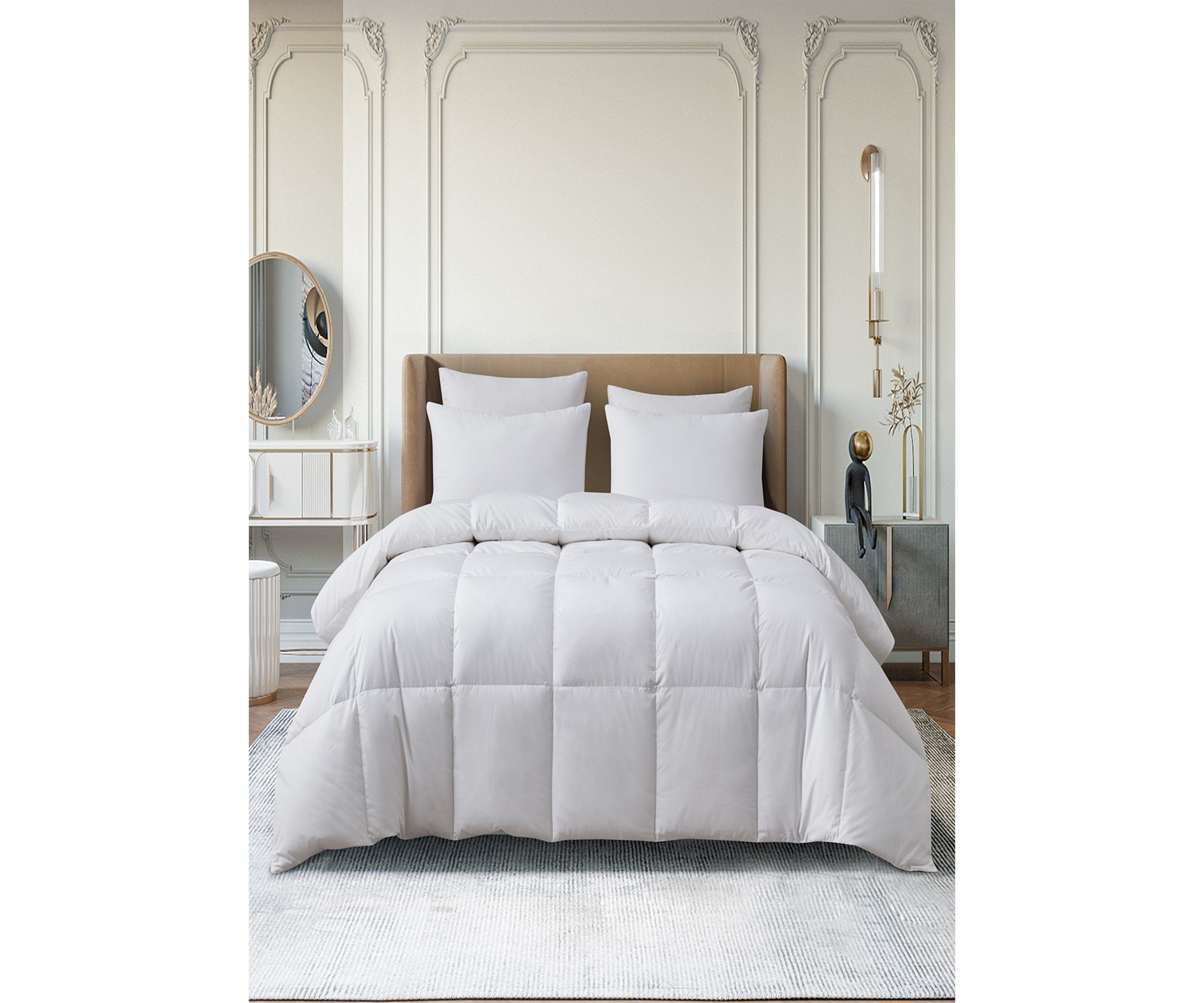Tencel®/Cotton Blend Goose Down Fiber Comforter - All Seasons