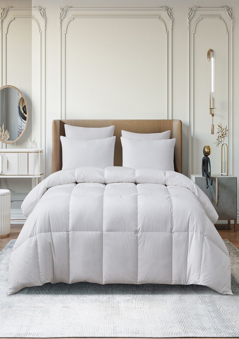 Tencel®/Cotton Blend Goose Down Fiber Comforter - All Seasons