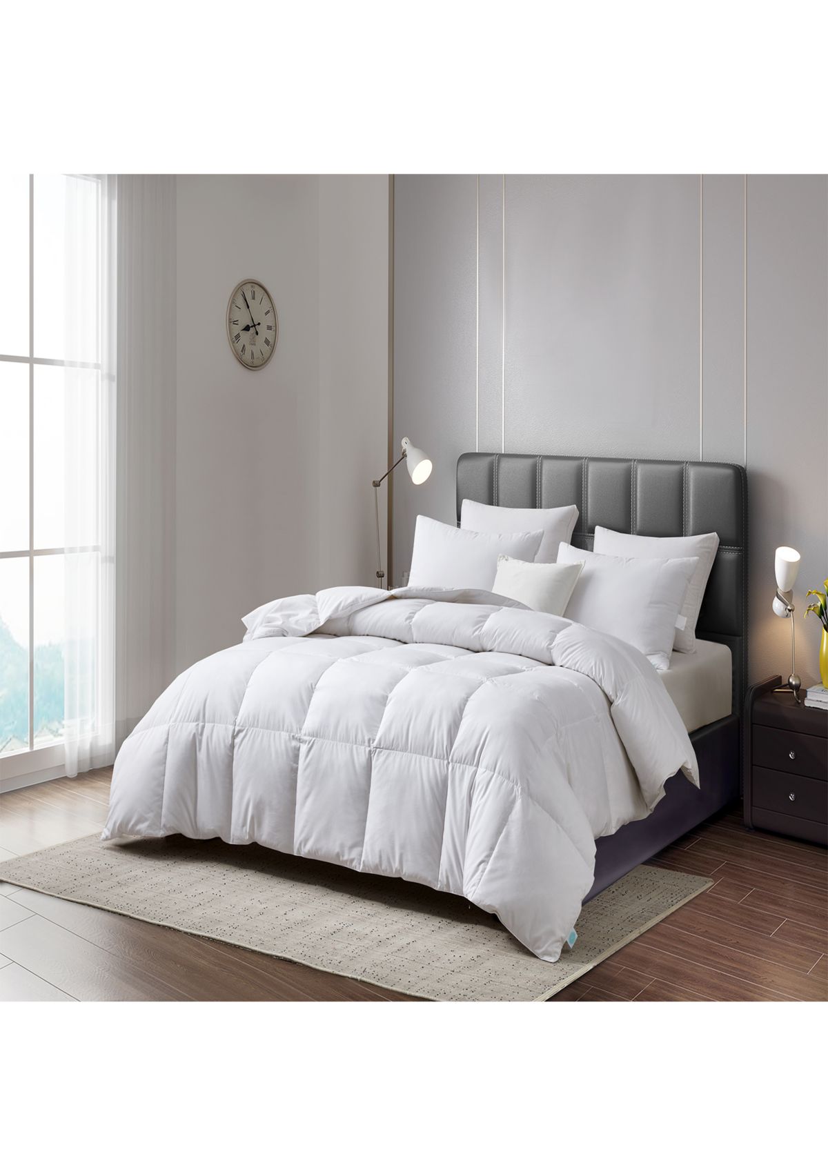 Tencel®/Cotton blend 90/10 Goose Feather/Down Fiber Comforter - All Seasons