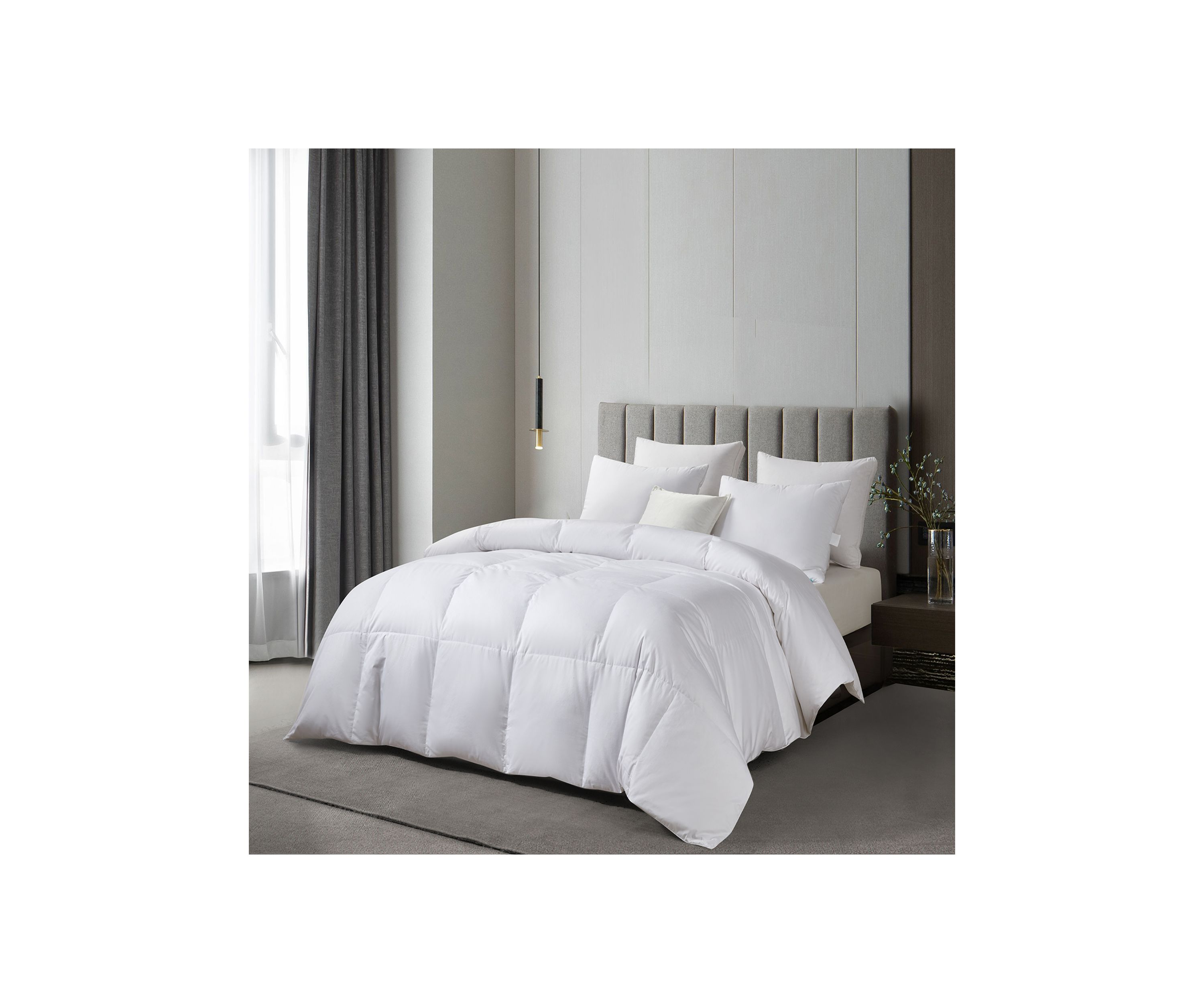 300 Thread Count Sateen Cotton RDS Down Comforter - Light Warmth