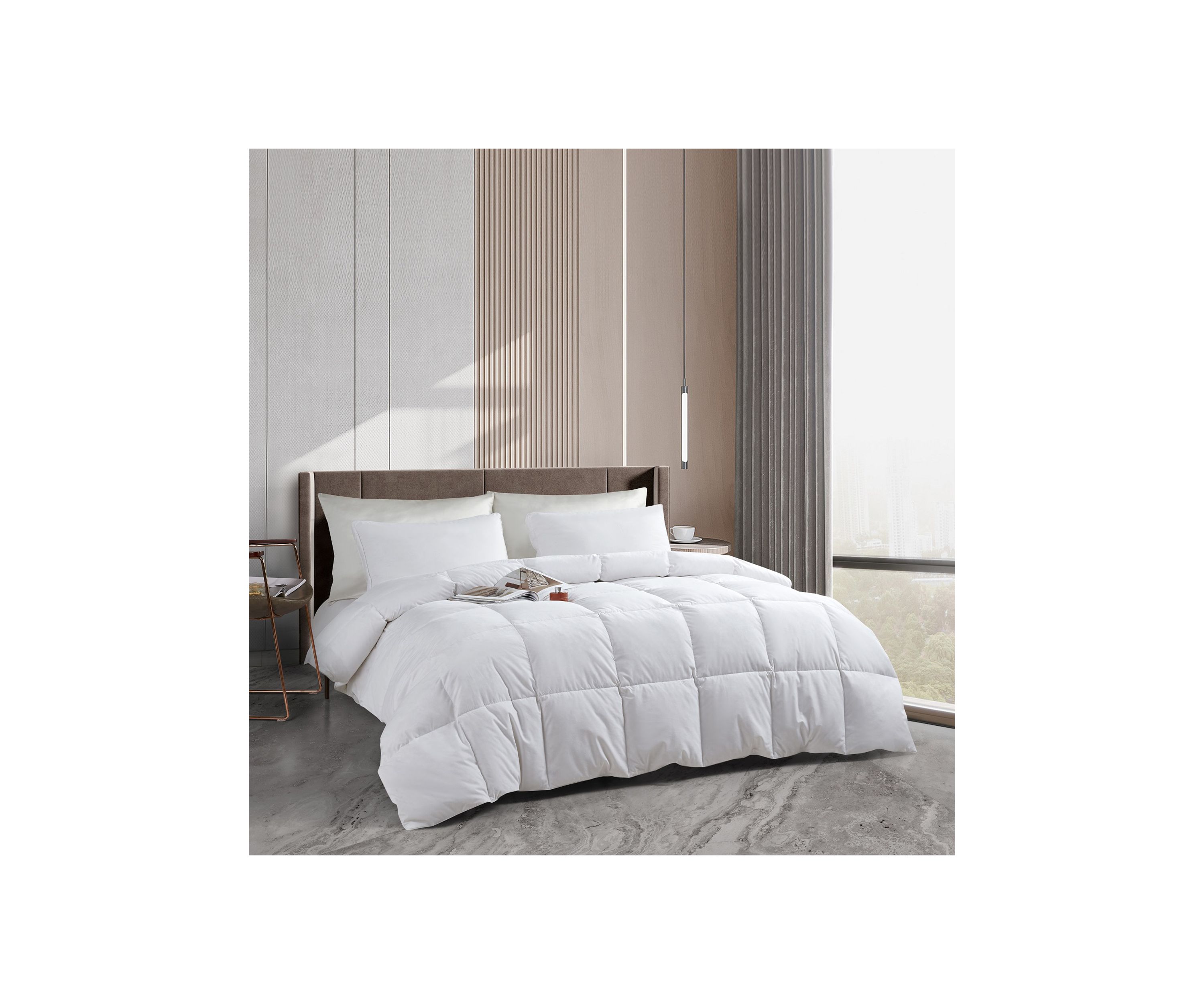 Serta Tencel/Cotton Blend 85/15 Feather/Down Comforter - All Seasons