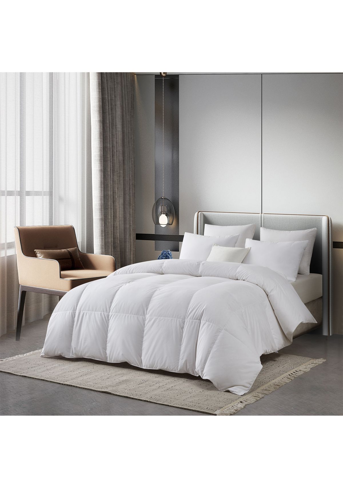 Tencel/Cotton Blend European Down Comforter - All Seasons
