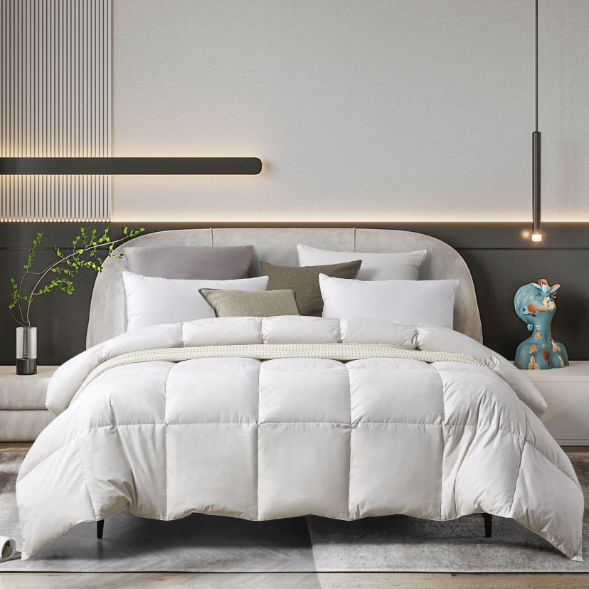100% Organic Cotton Natural Filled Feather and Down Comforter