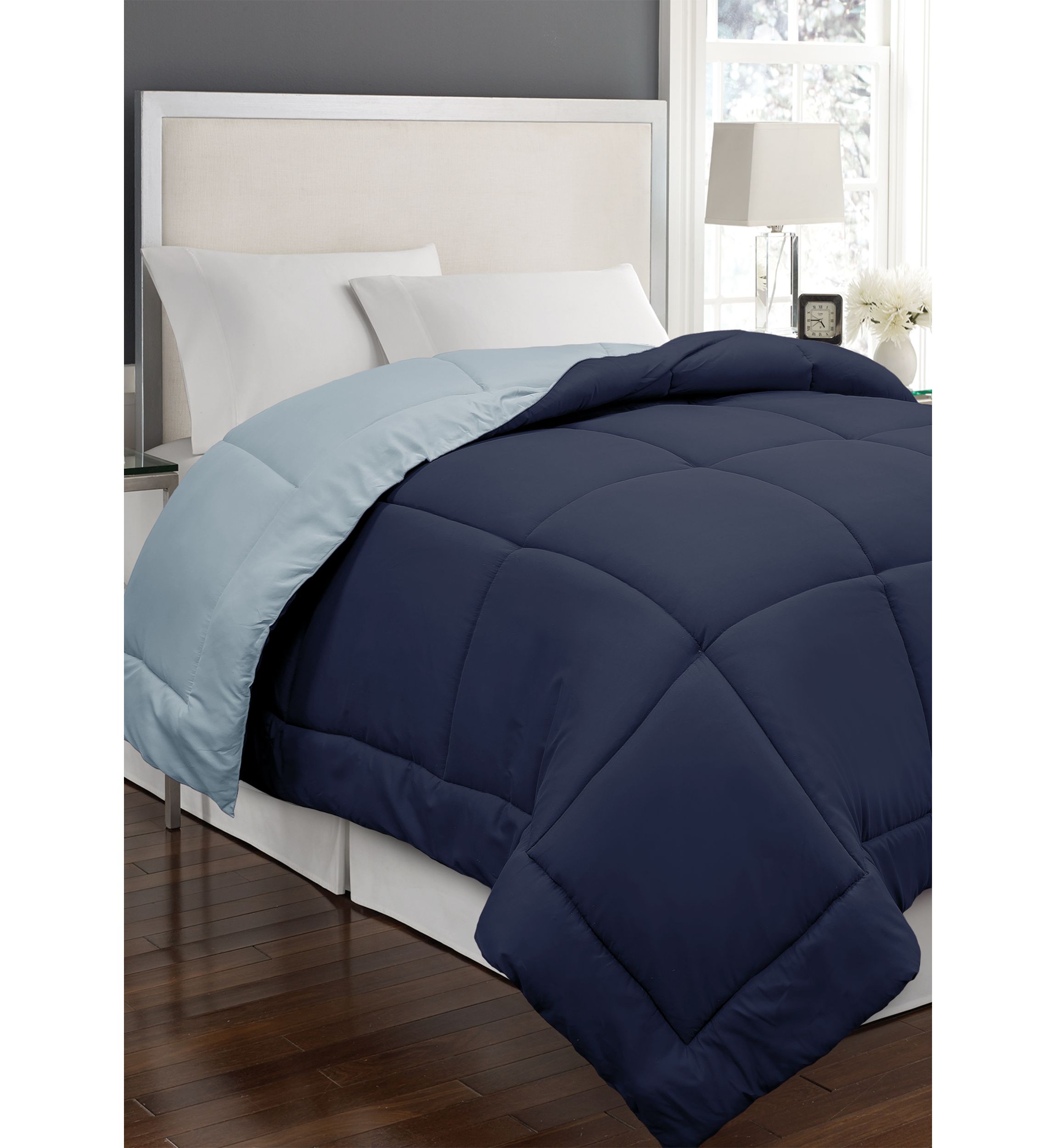 Microfiber Reversible Down Alternative Comforter