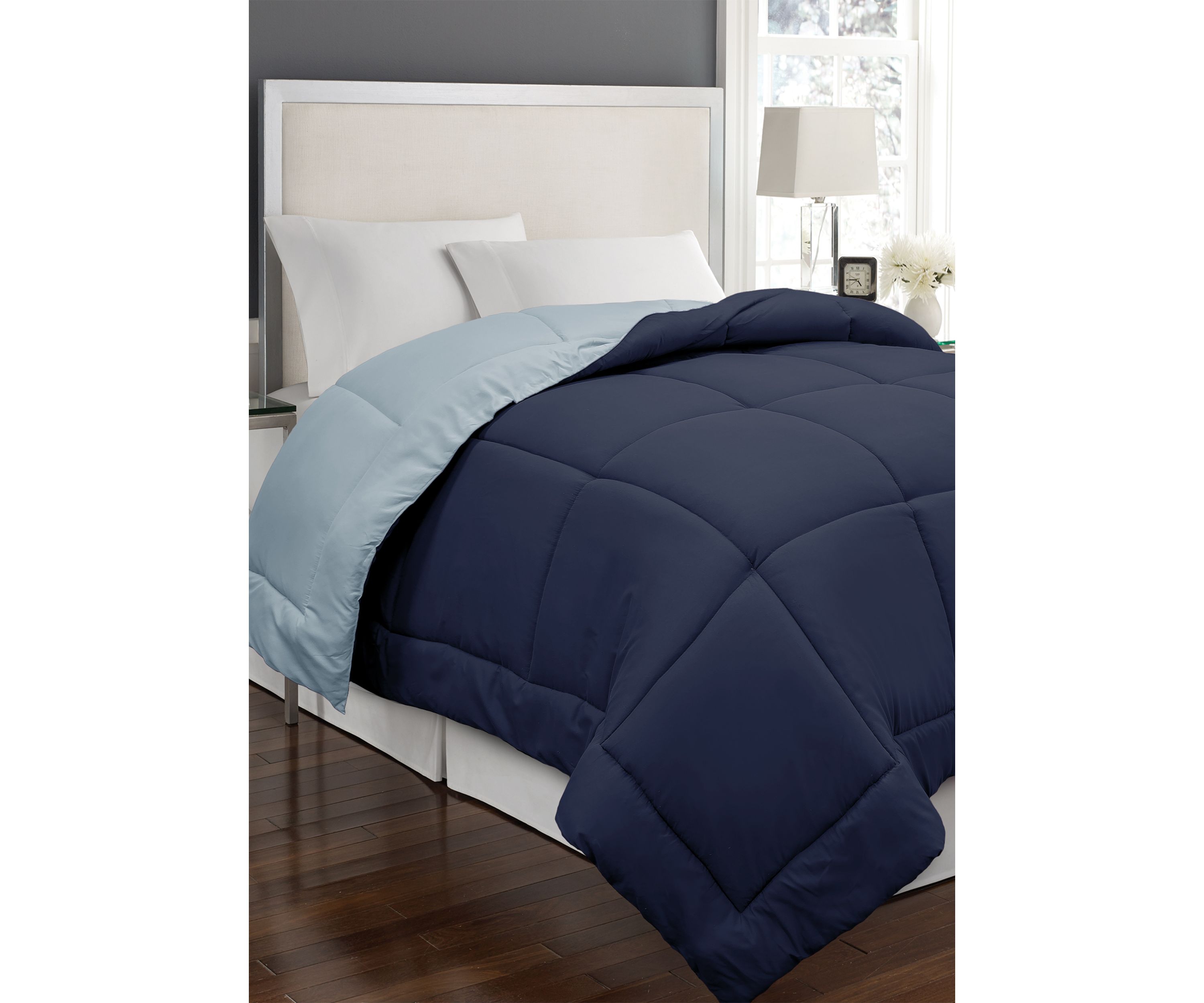 Microfiber Reversible Down Alternative Comforter