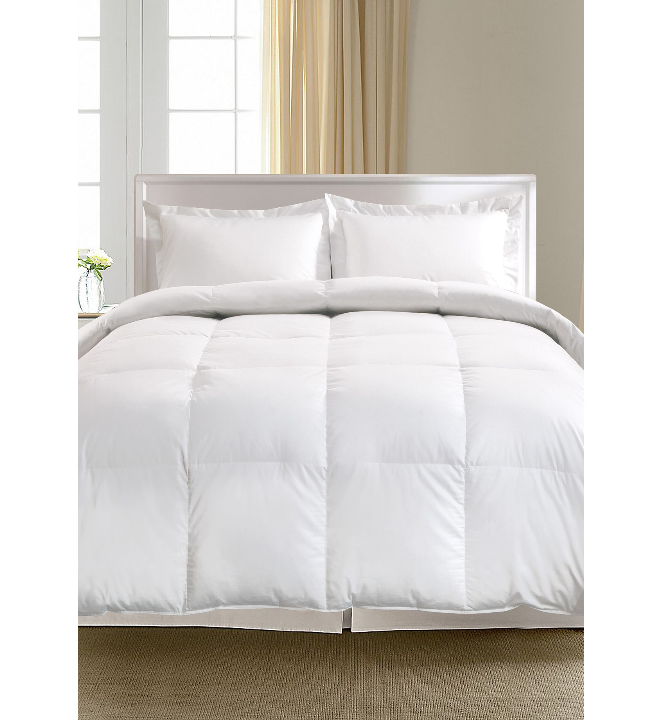 1000 Thread Count Pima Cotton European White Goose Down Comforter