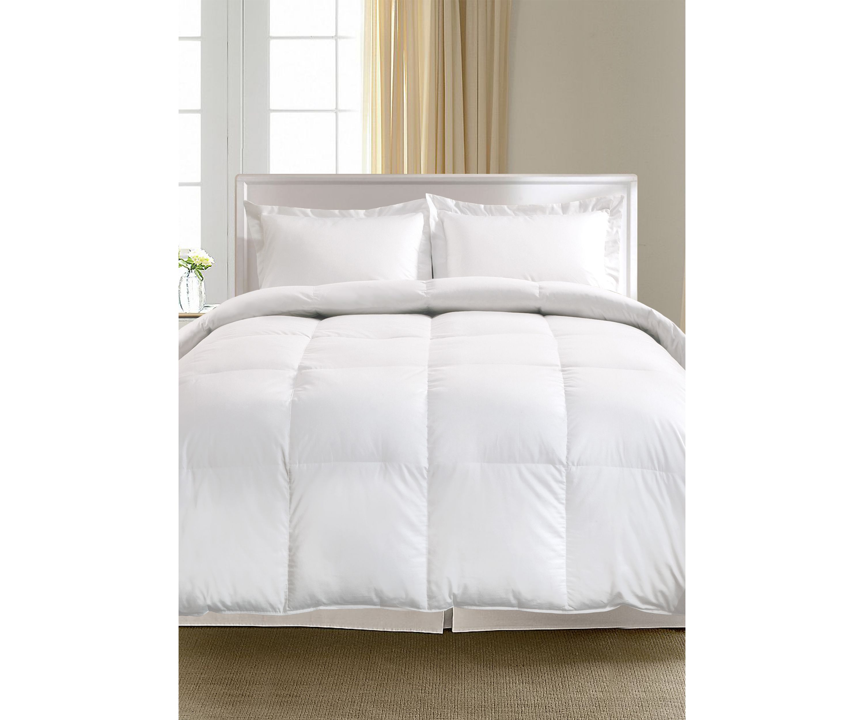 1000 Thread Count Pima Cotton European White Goose Down Comforter