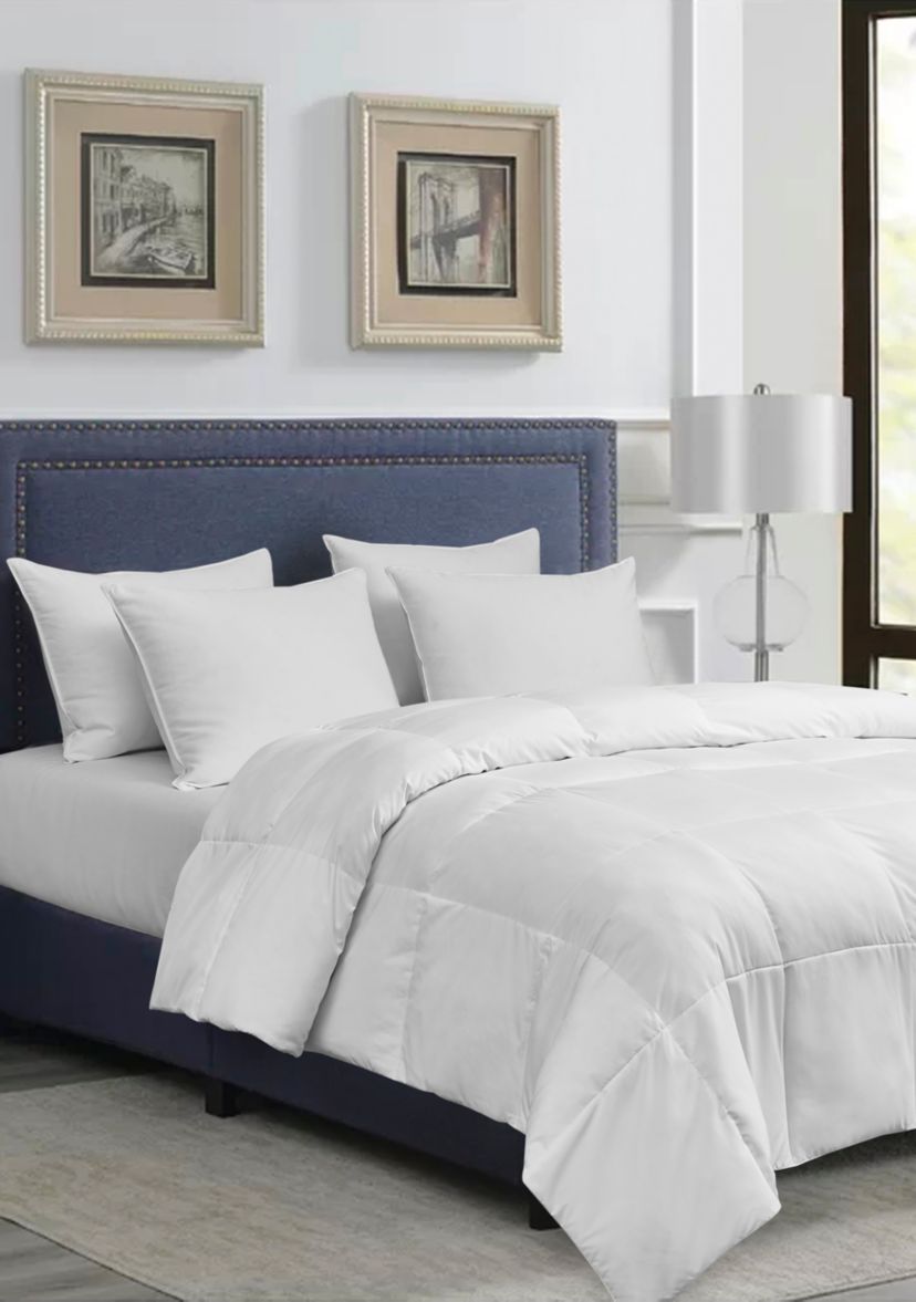 Microfiber Extra Warmth Goose Feather and Down Fiber Comforter