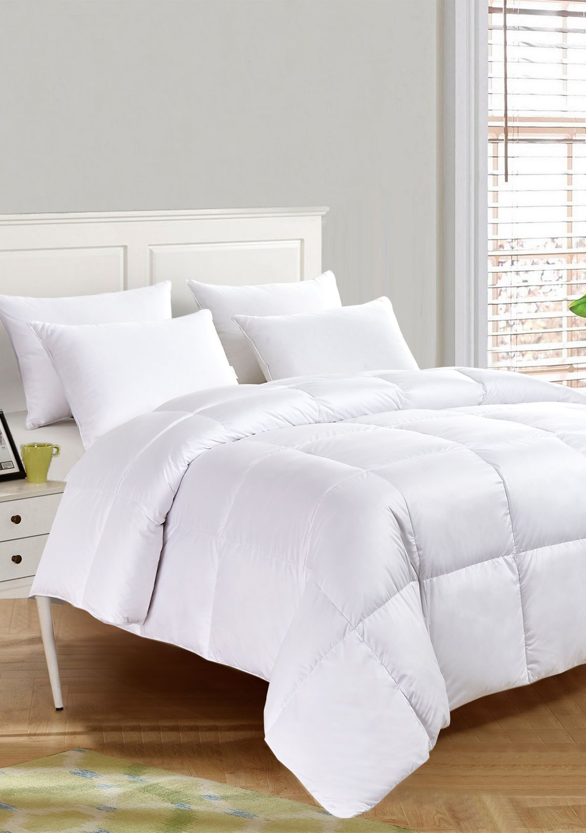 Ultra Soft Nano Touch All Season White Down Fiber Comforter