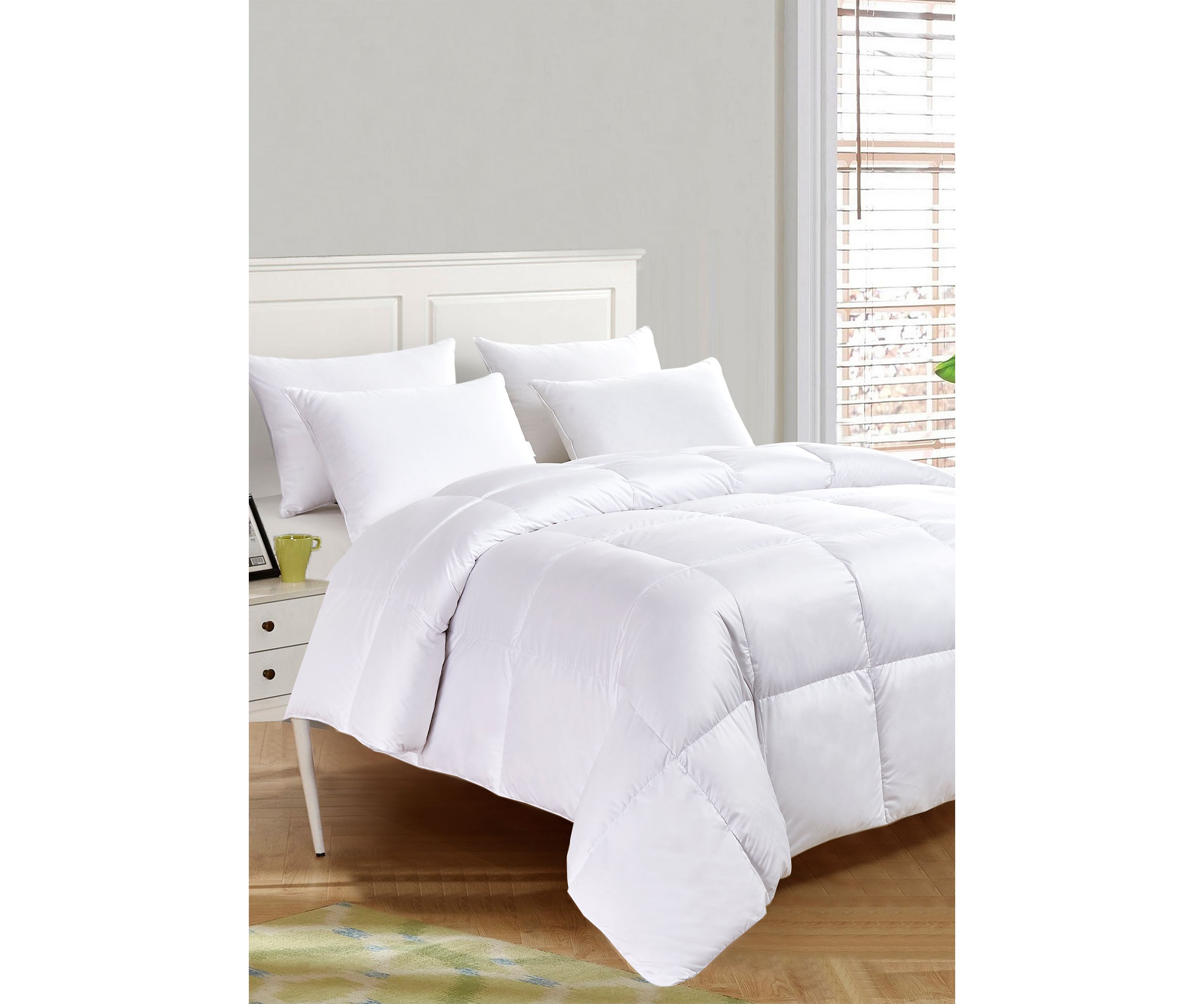 Ultra Soft Nano Touch All Season White Down Fiber Comforter