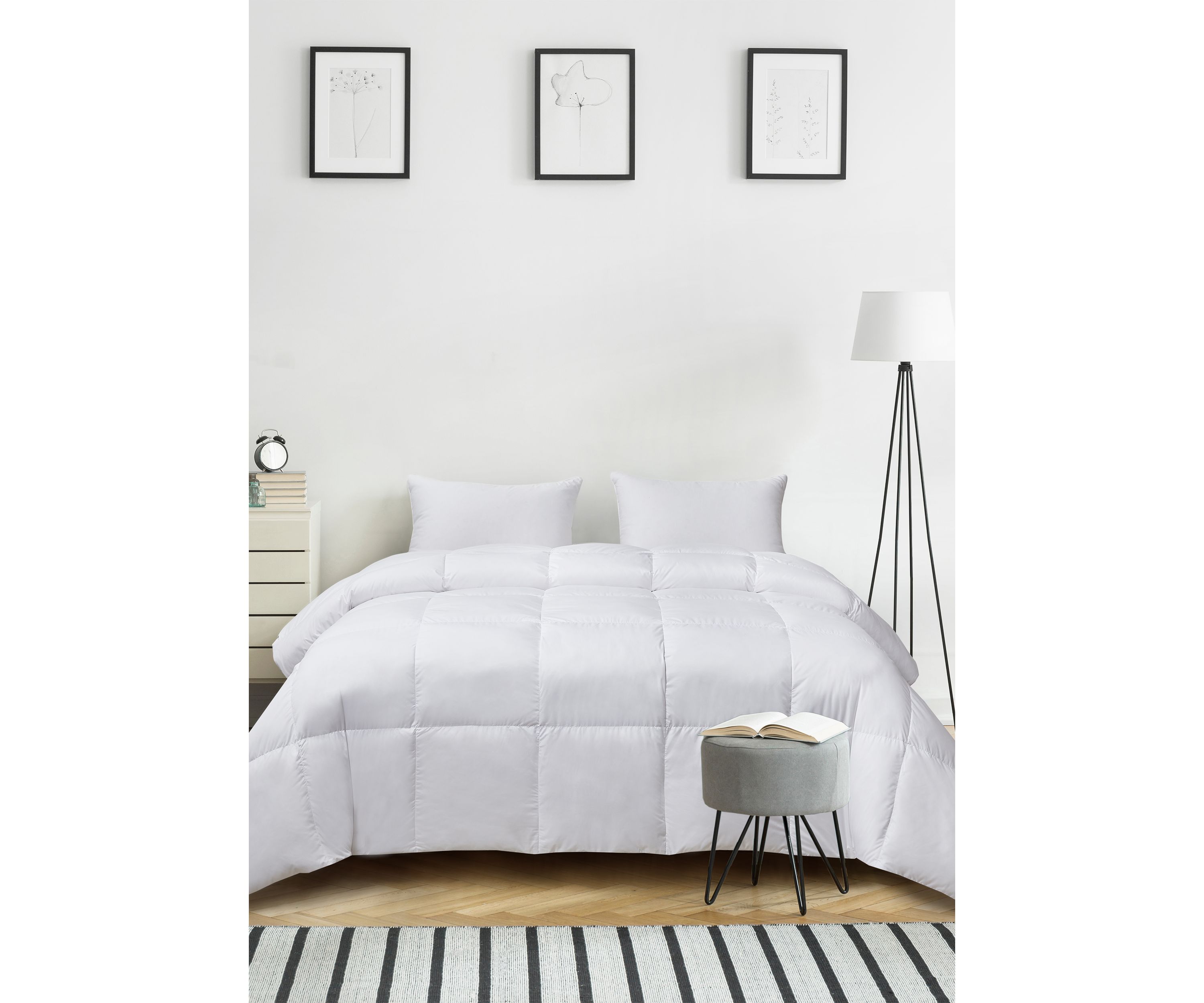 Ultra Soft Nano Touch All Season White Down Fiber Comforter