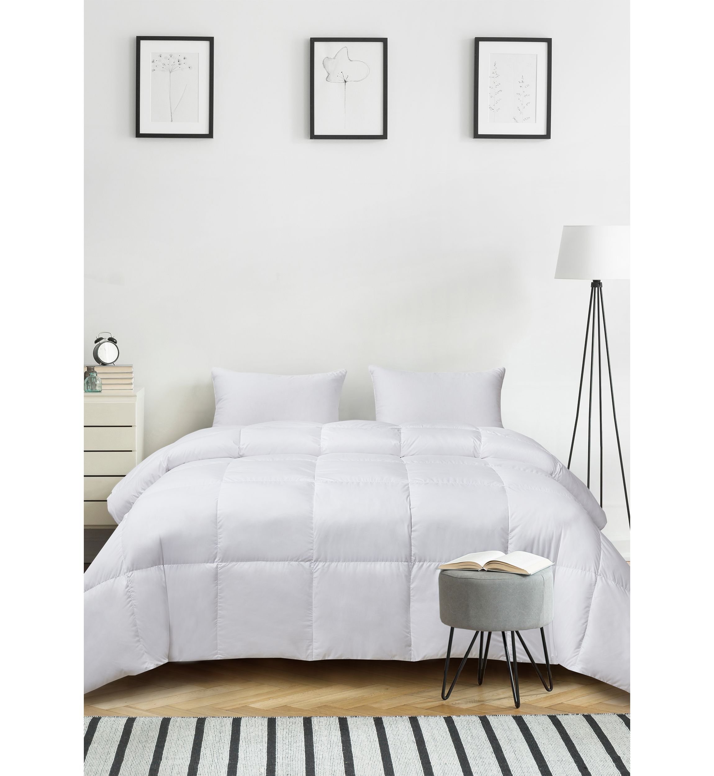 Ultra Soft Nano Touch Extra Warmth White Down Fiber Comforter