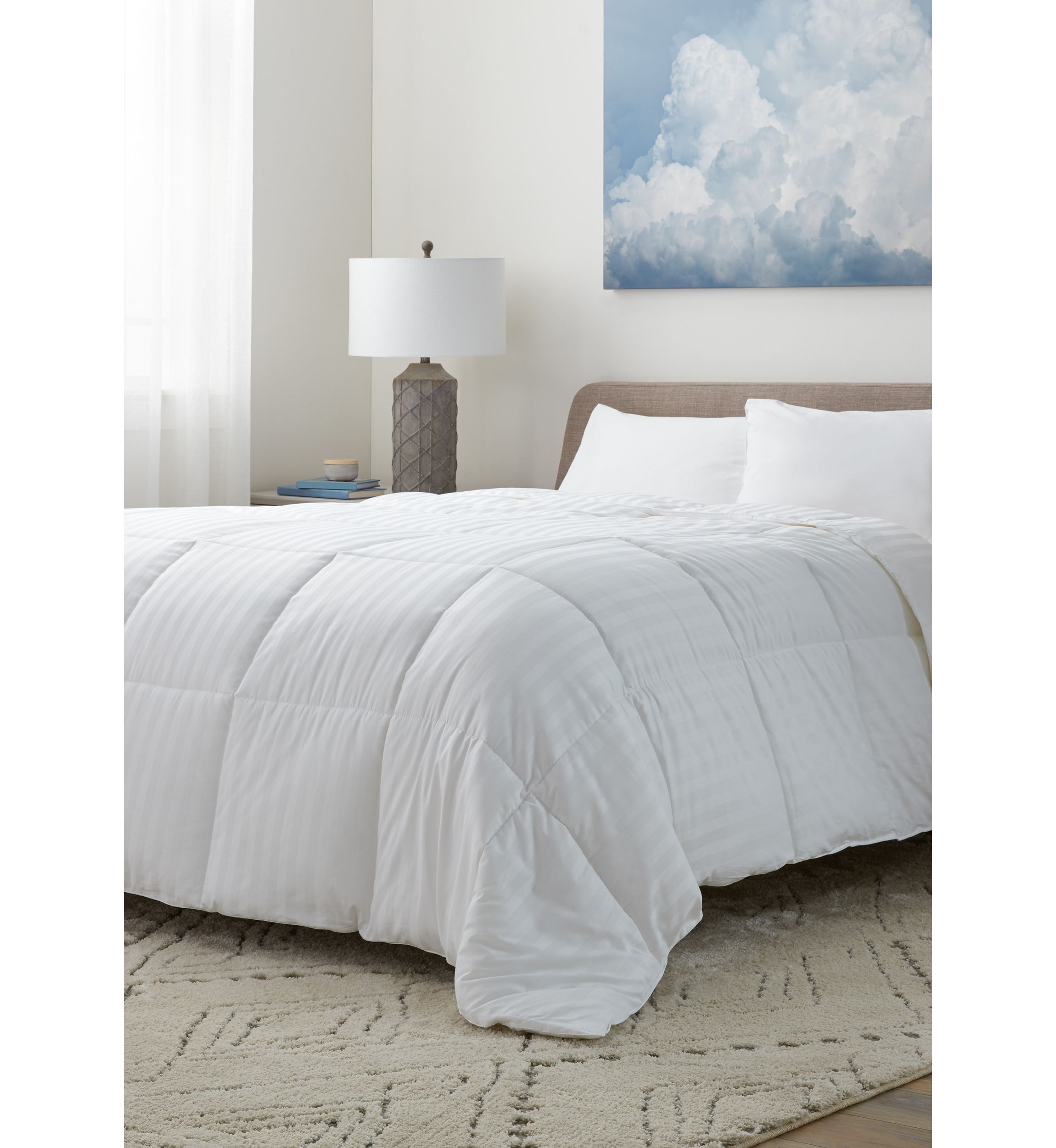 Damask Stripe Down Alternative Comforter