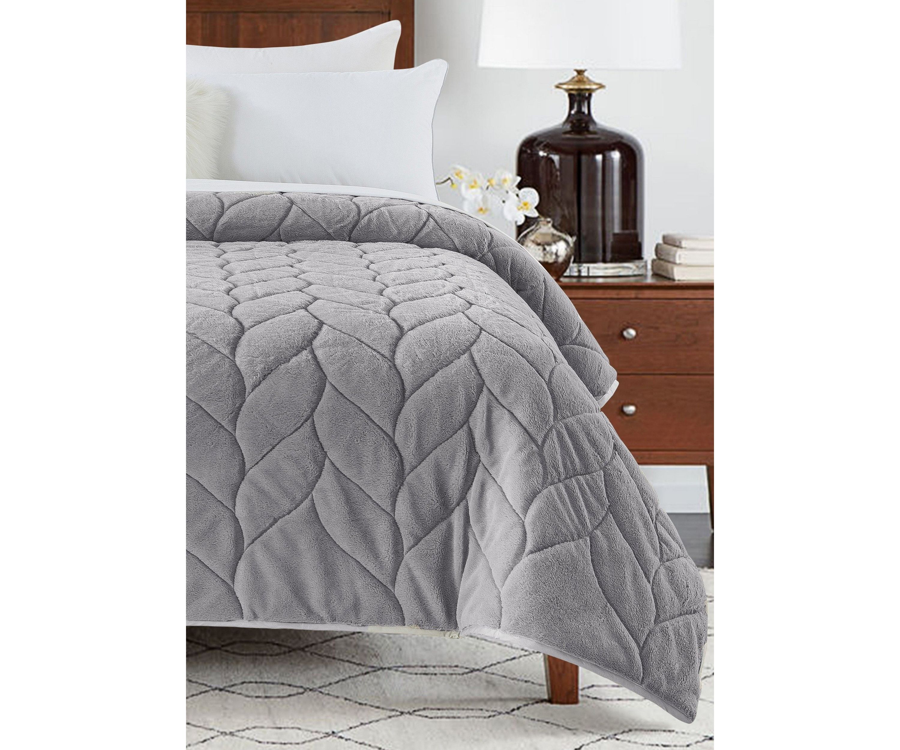 Cozy Gray Down Alternative Blanket