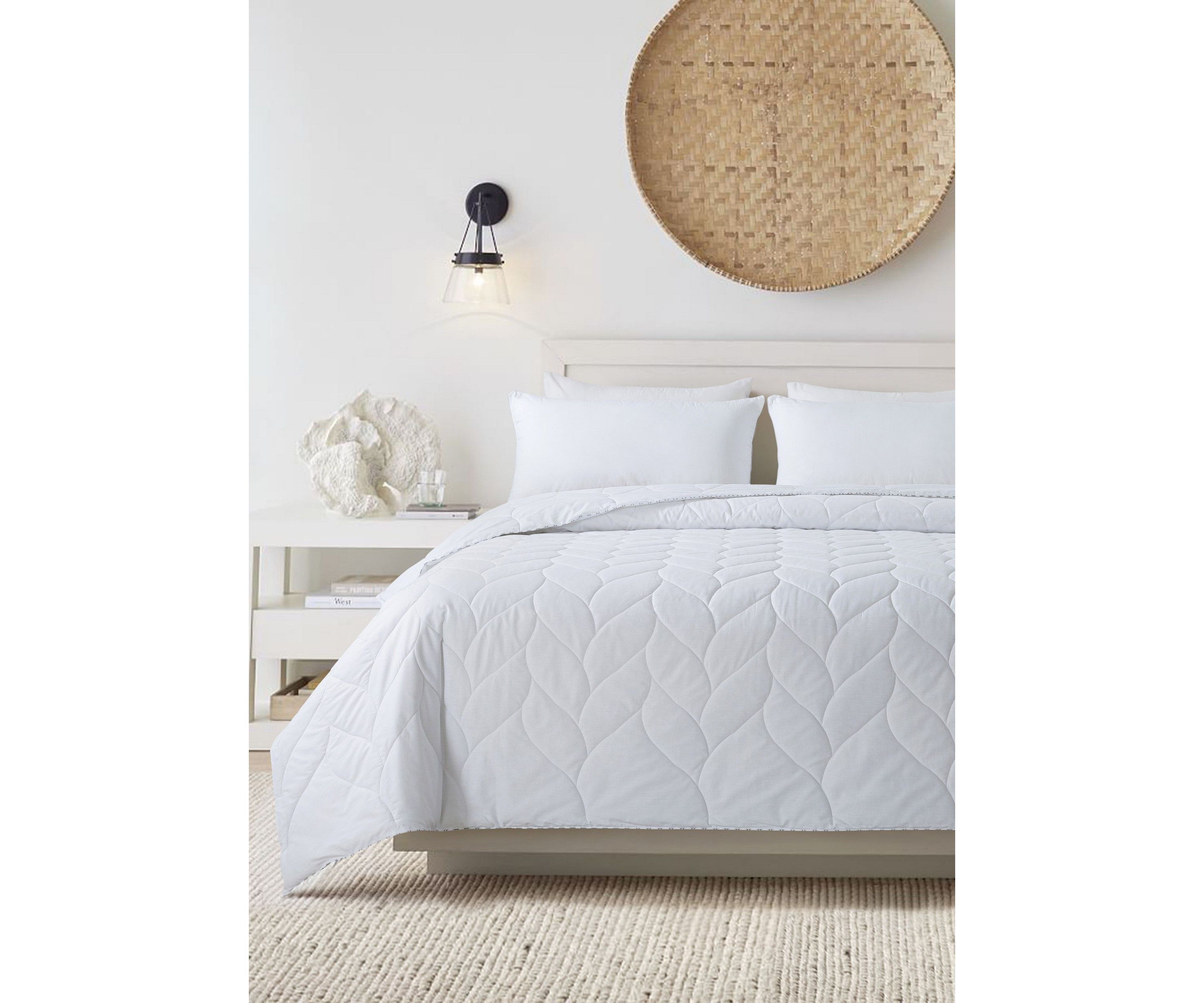 Antimicrobial Cotton White Duck Down Blanket