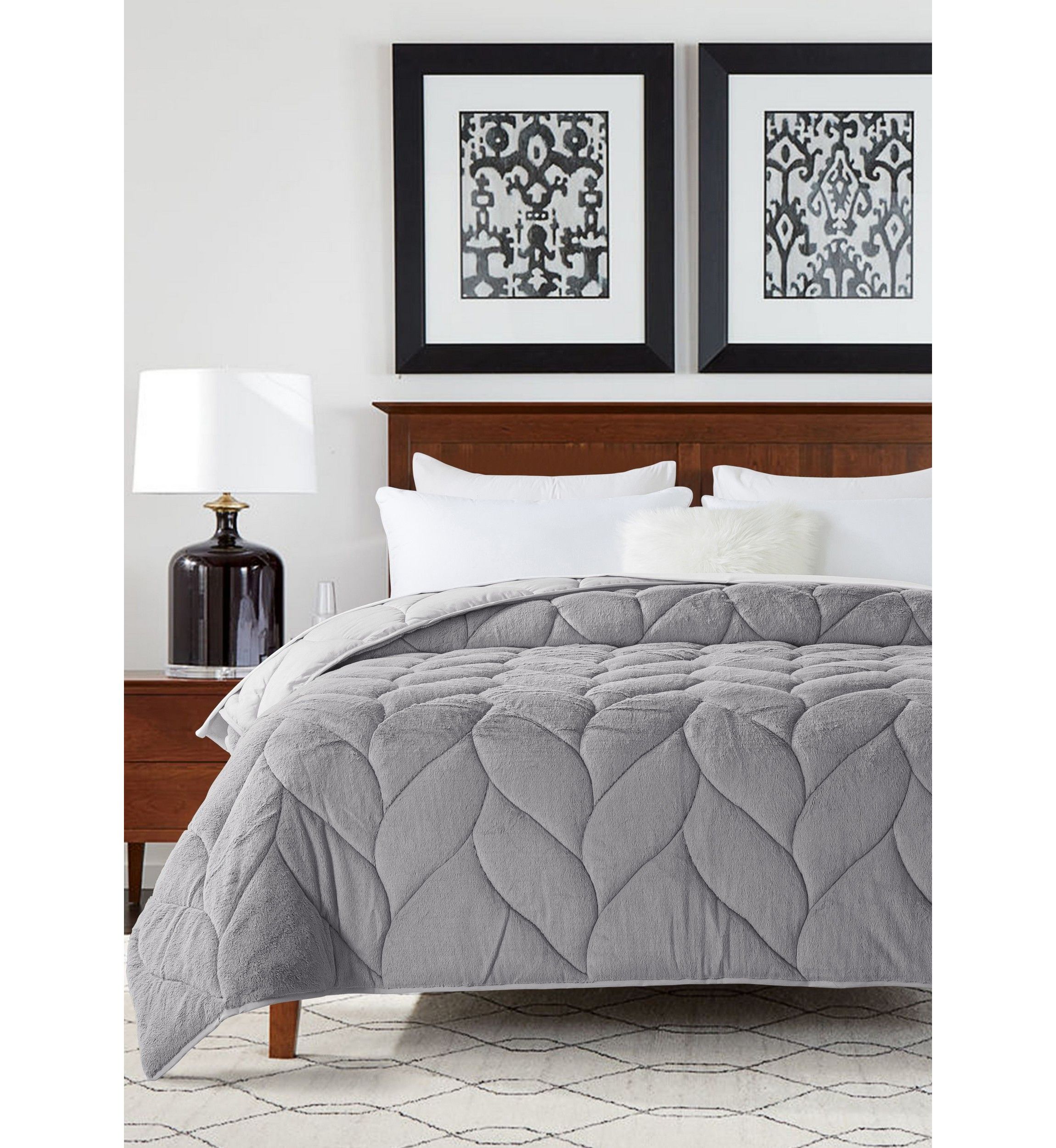 Cozy Grey Down Alternative Comforter
