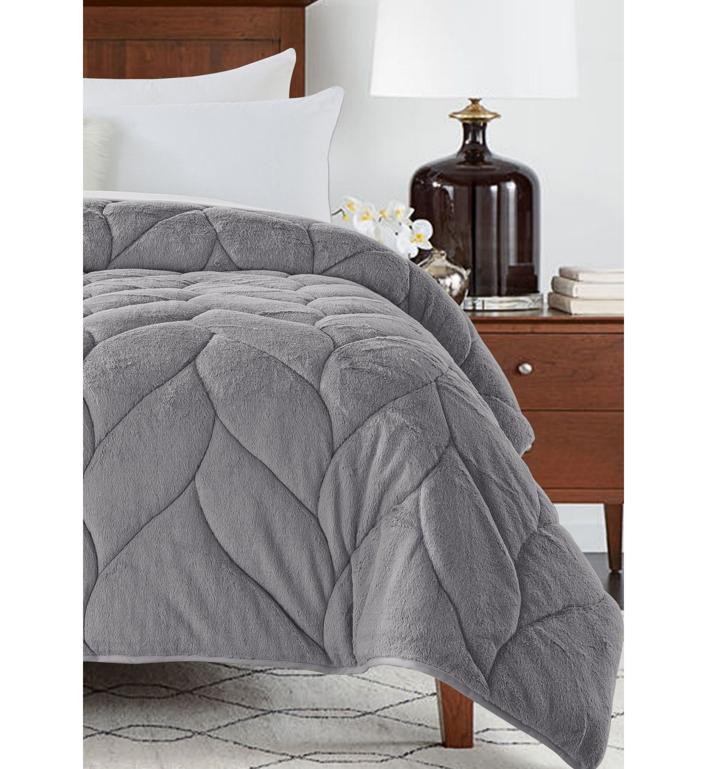 Cozy Grey Down Alternative Comforter