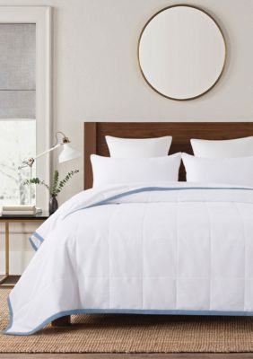 St. James Home Framed Down Alternative Blanket, Blue, Full/Queen