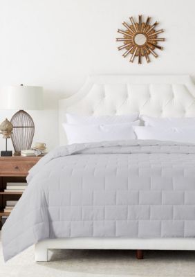 St. James Home Subway Tile Stitch Down Alternative Blanket, Gray, Full/Queen