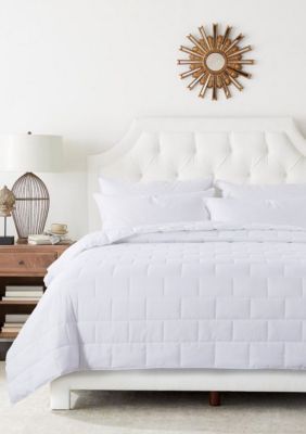 St. James Home Subway Tile Stitch Down Alternative Blanket, White, King