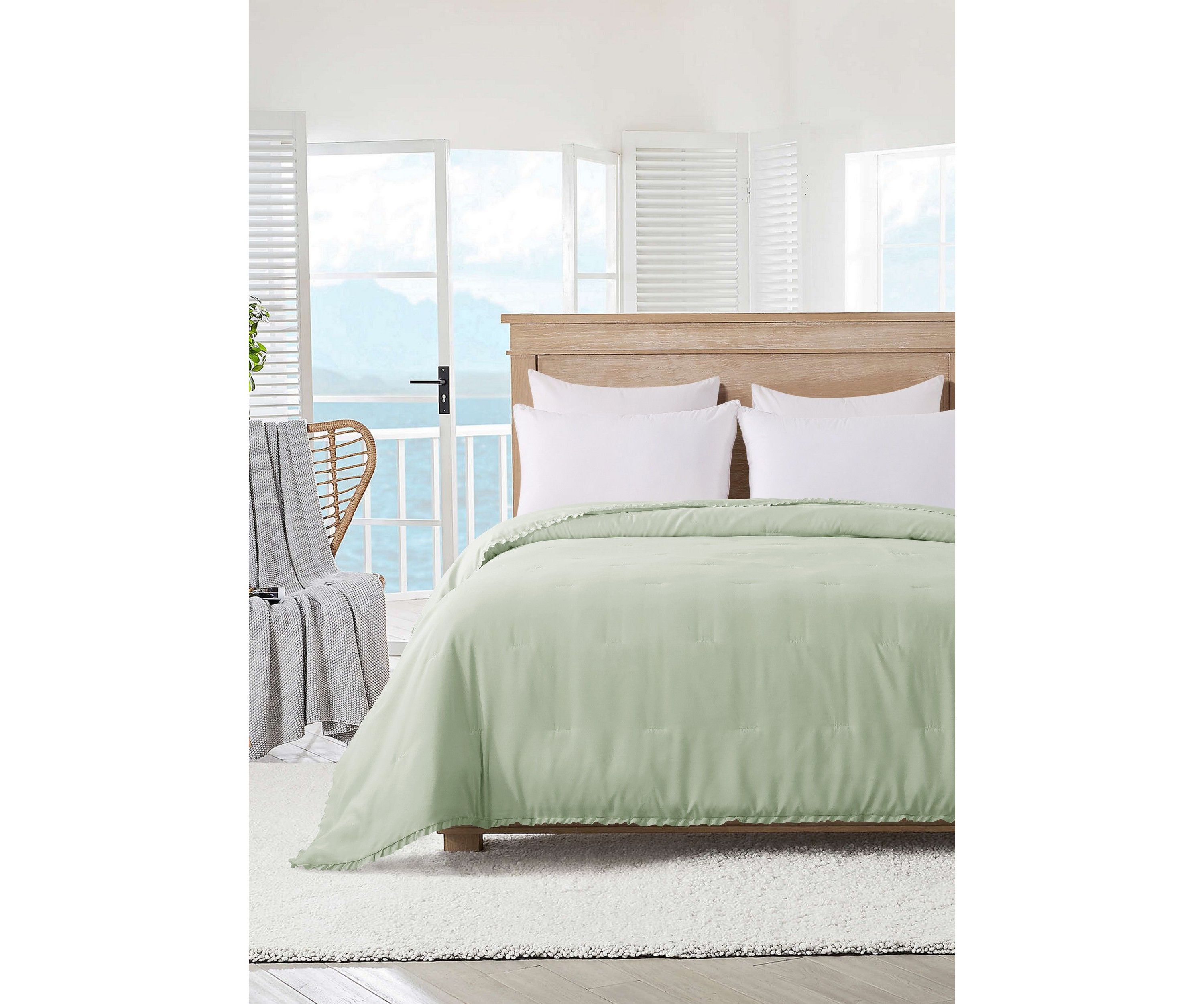 Ruffled Edge Down Alternative Blanket