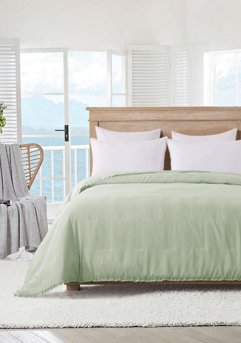 Ruffled Edge Down Alternative Blanket