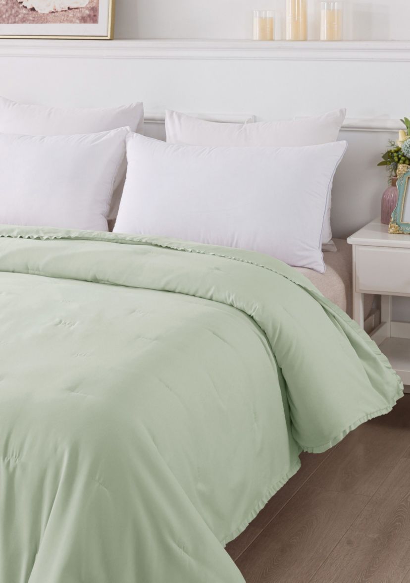 Ruffled Edge Down Alternative Blanket
