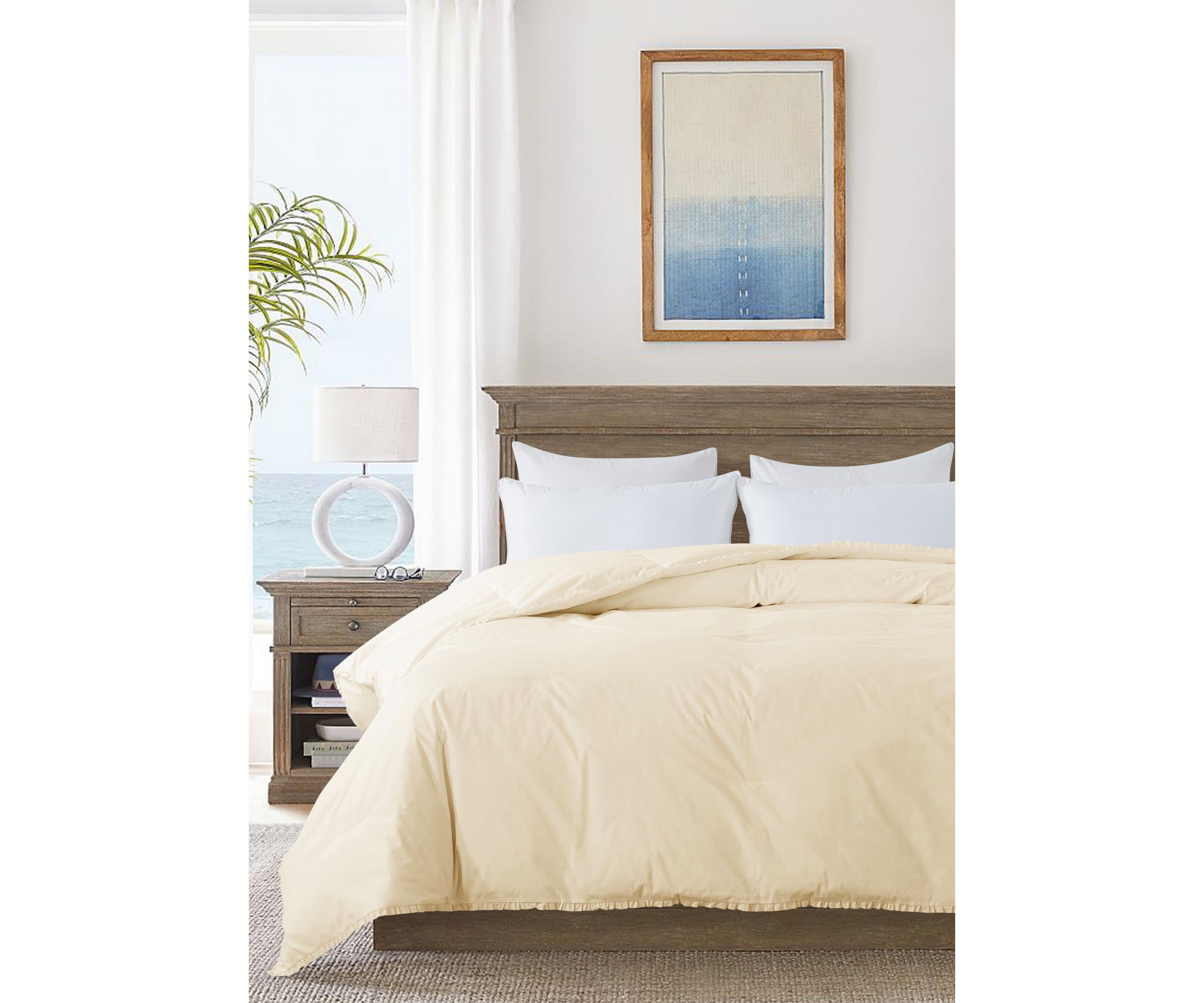 Ruffled Edge Down Comforter