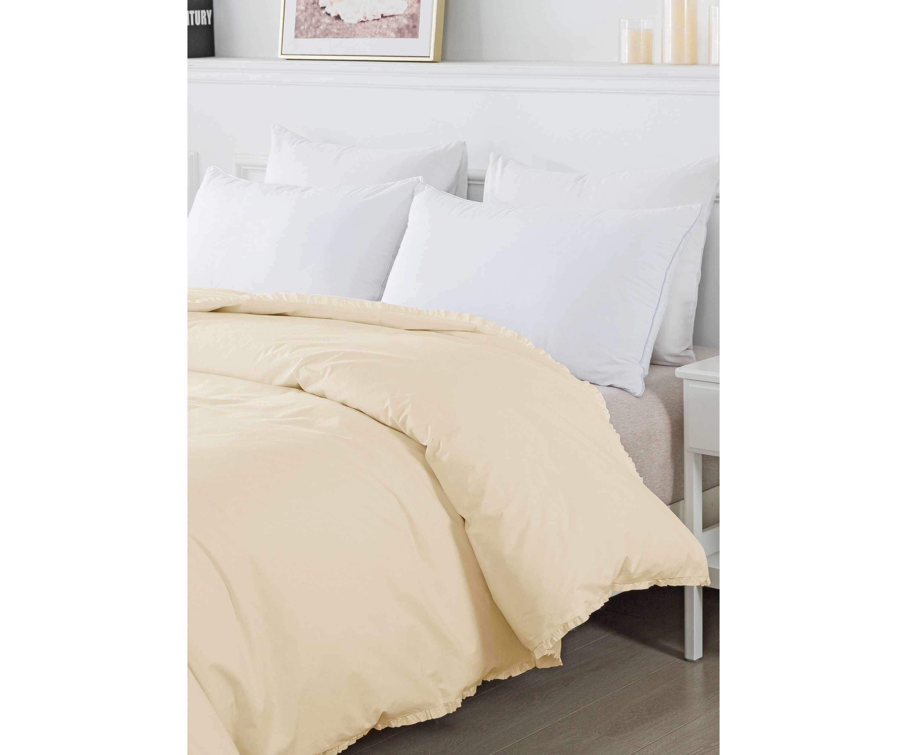 Ruffled Edge Down Comforter