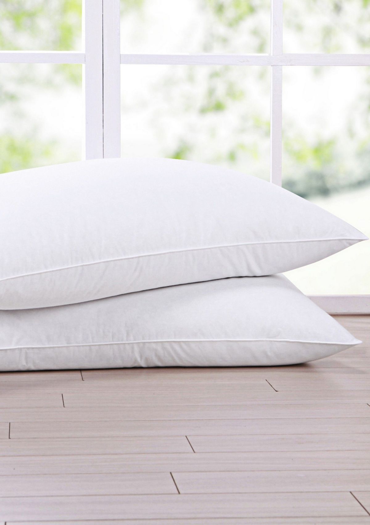 Twin Pack White Goose Nano Down and Feather Pillows