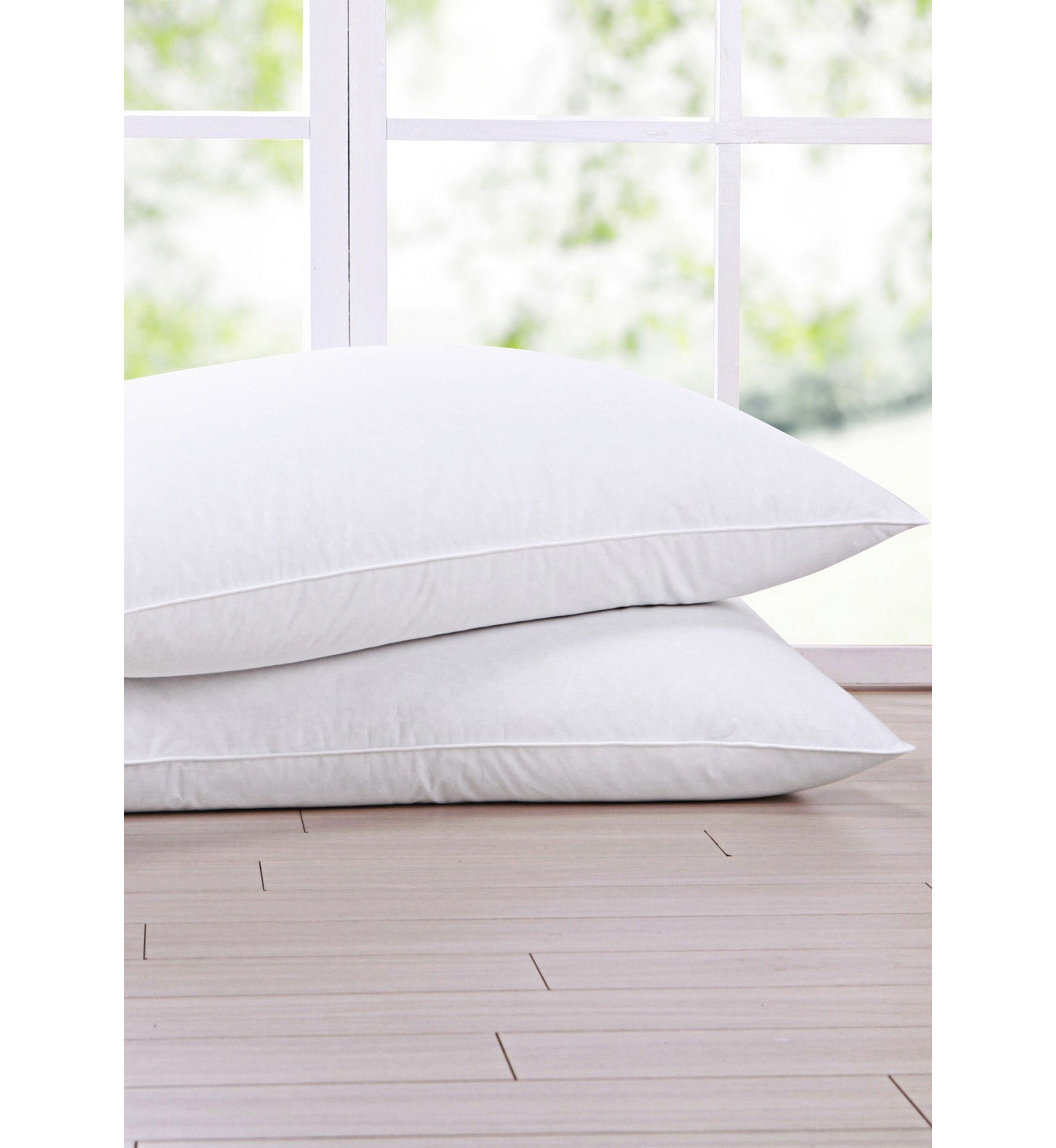 Twin Pack White Goose Nano Down and Feather Pillows