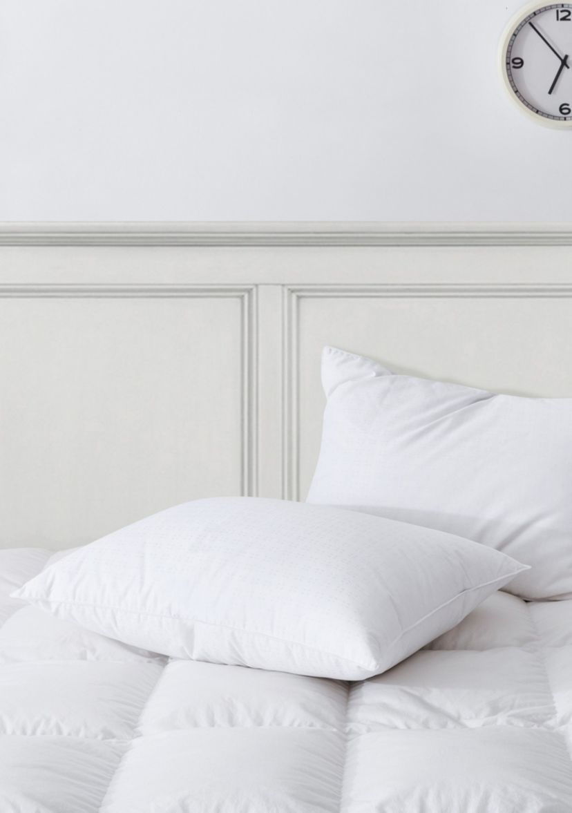Twin Pack White Goose Nano Down and Feather Pillow