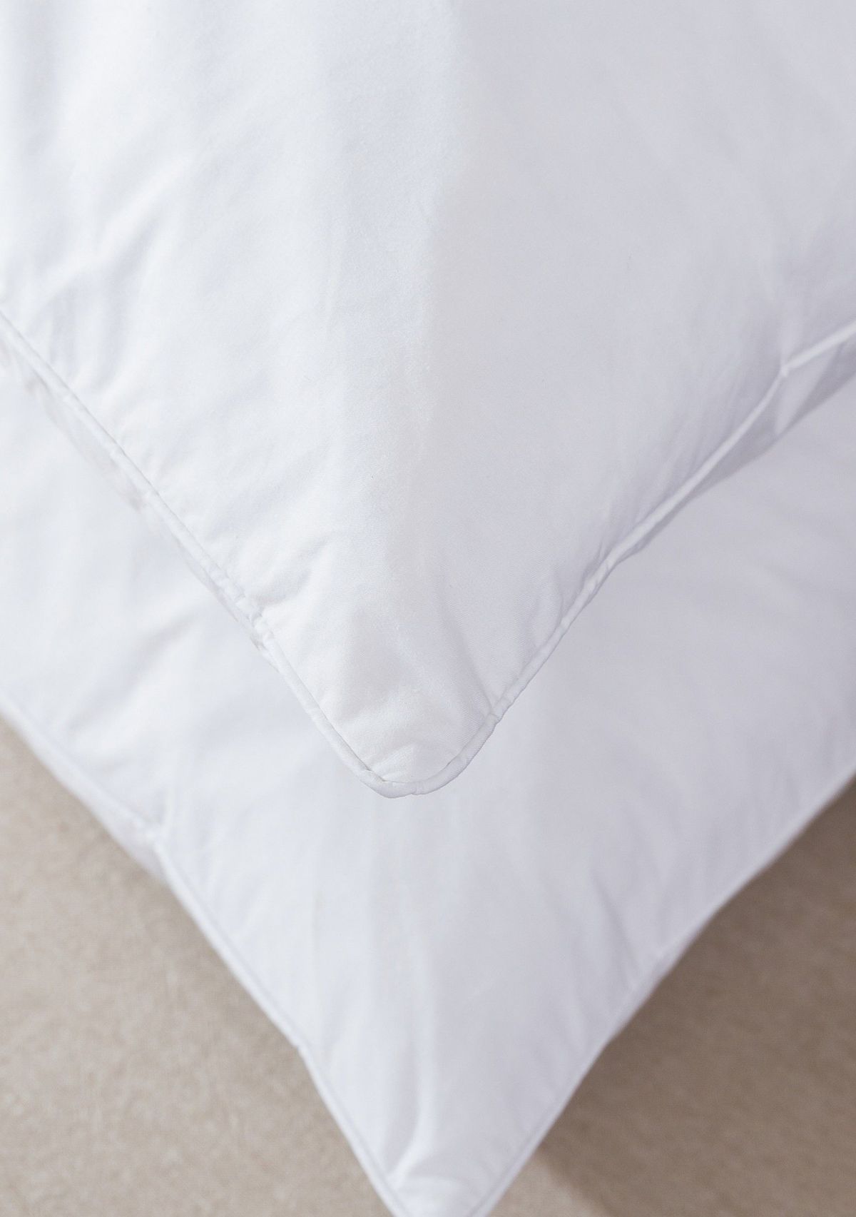 Twin Pack White Goose Feather and Down Blend Pillow