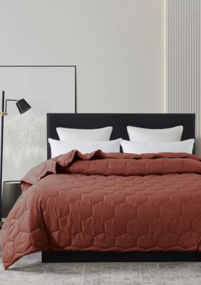 St. James Home Honeycomb Stitch Down Alternative Blanket, King
