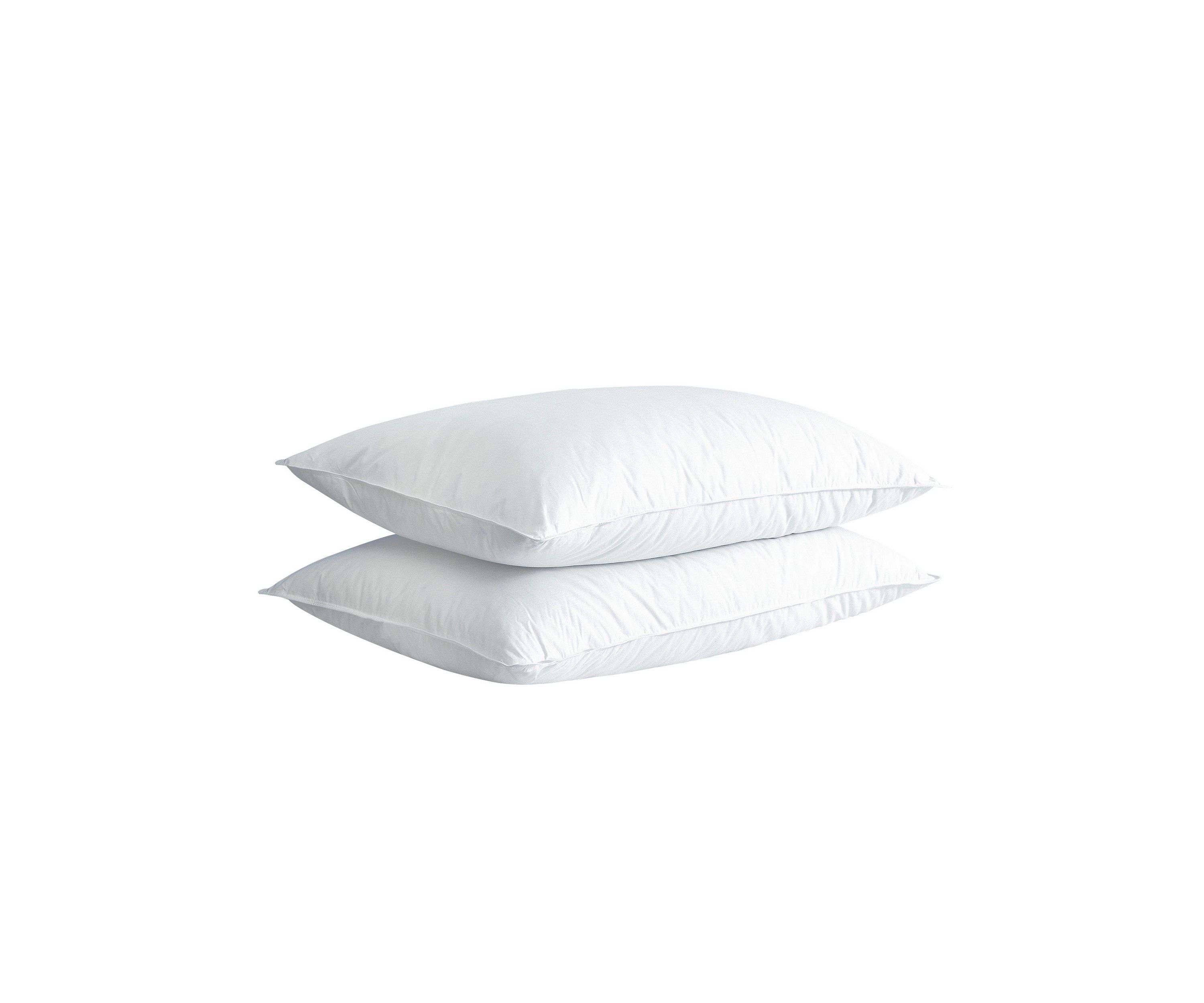 Twin Pack White Goose Feather Down Blend Pillow