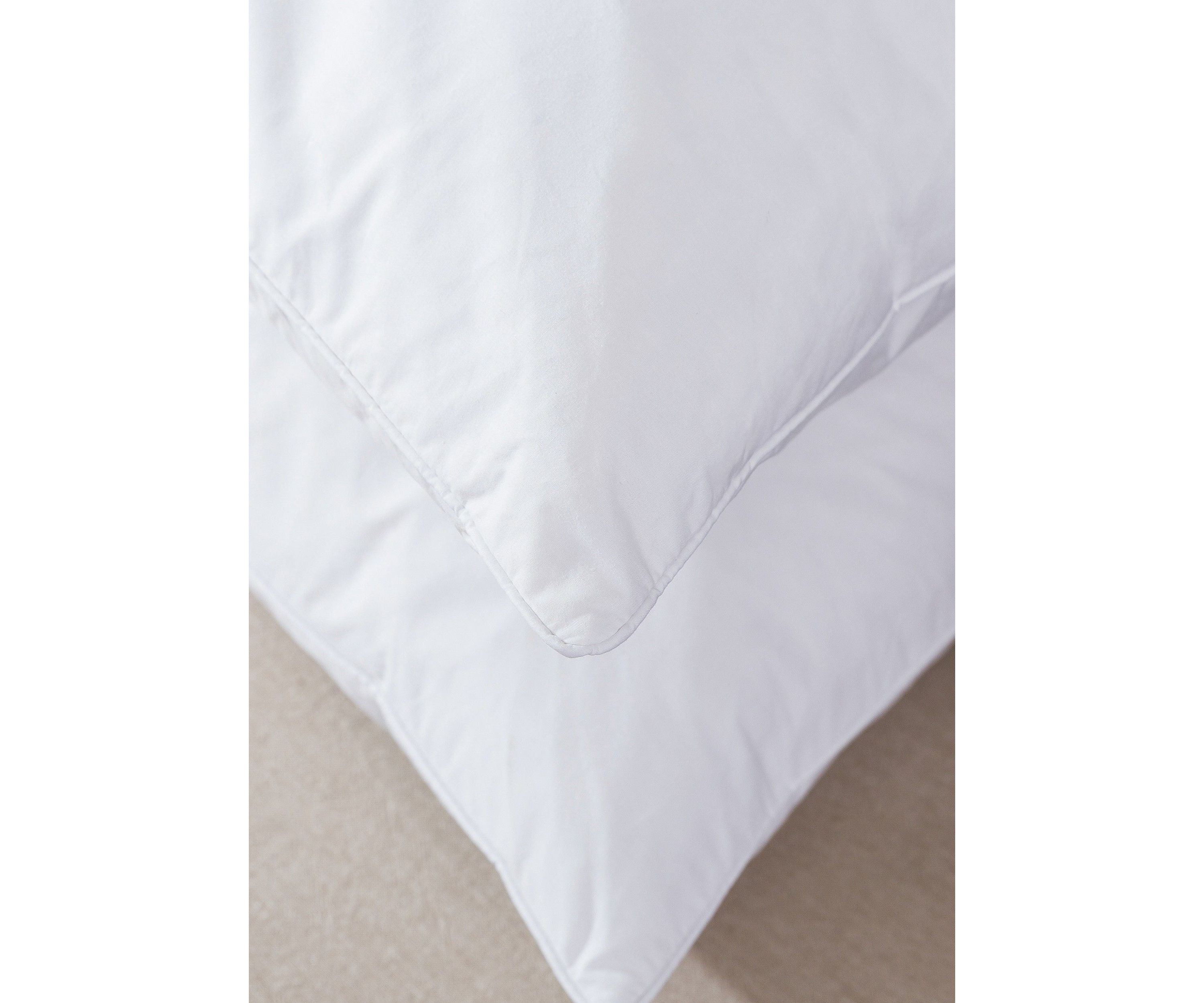 Twin Pack White Goose Feather Down Blend Pillow